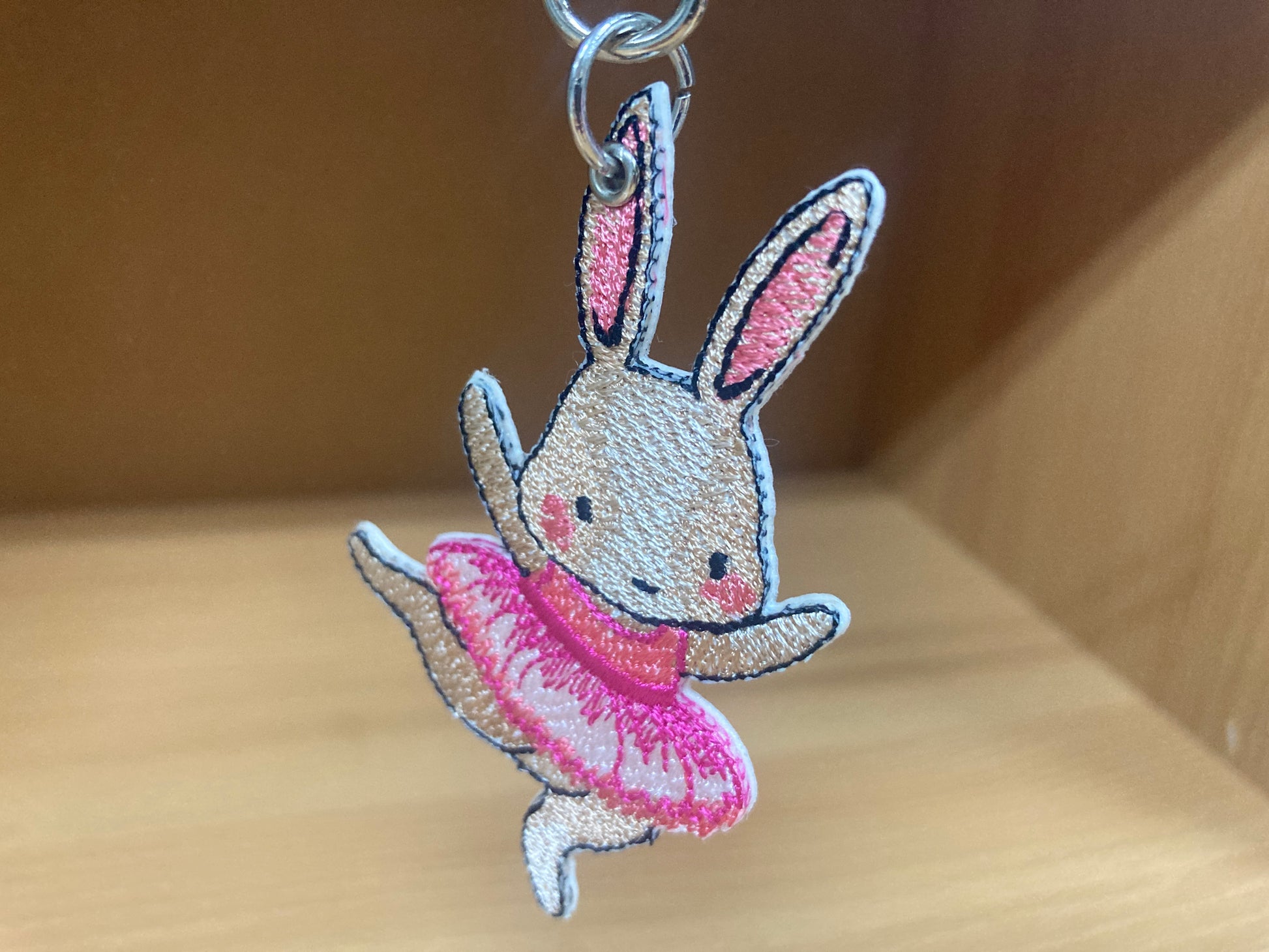 Tiny Treasures Seoul - Embroidered Bunny Ballet Bag Charm 8