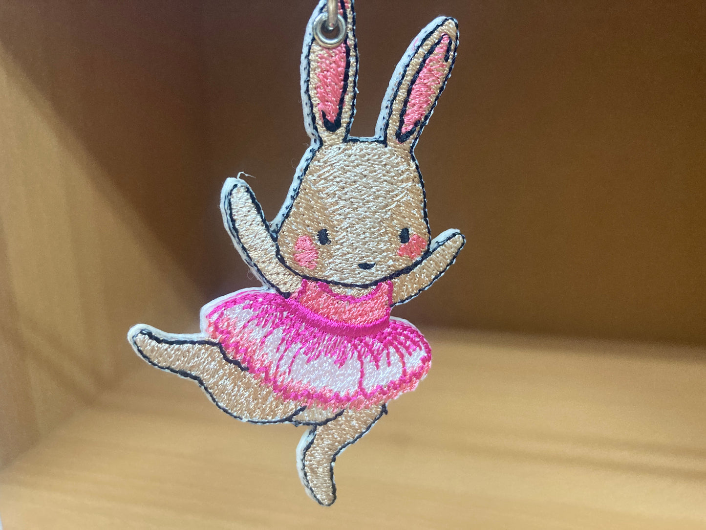 Tiny Treasures Seoul - Embroidered Bunny Ballet Bag Charm 9