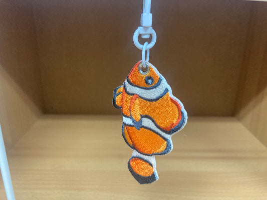 Tiny Treasures Seoul - Embroidered Clownfish Bag Charm 5