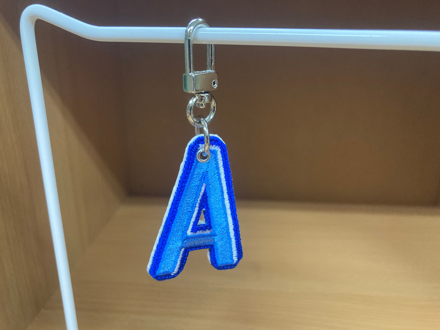 Tiny Treasures Seoul - Embroidered Initial A Bag Charm 4