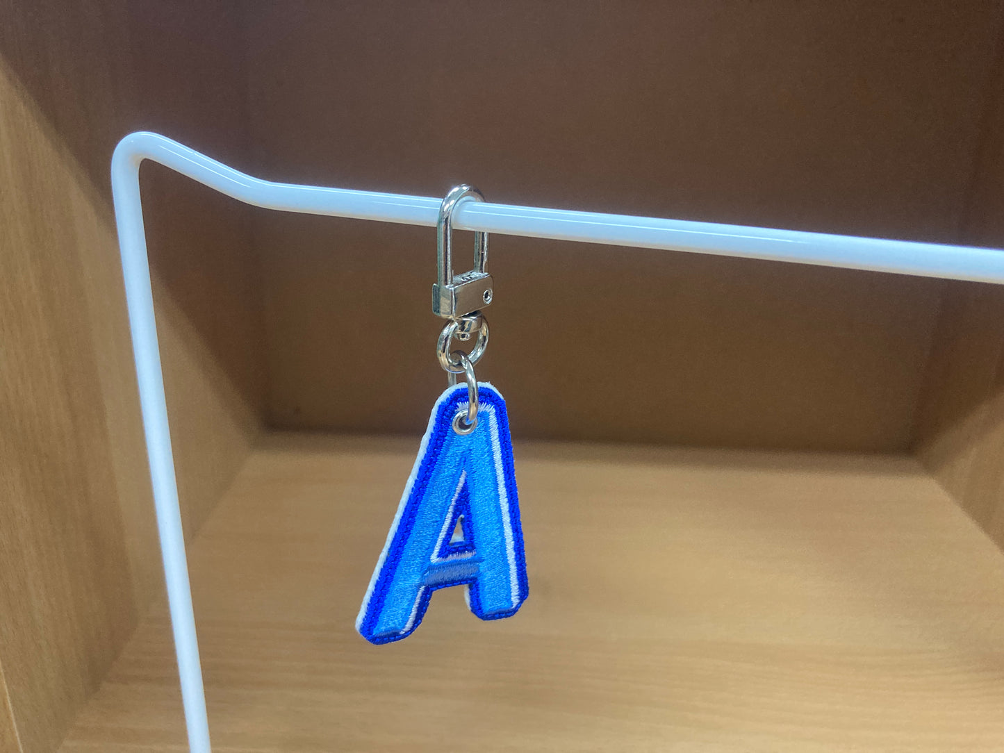 Tiny Treasures Seoul - Embroidered Initial A Bag Charm 5