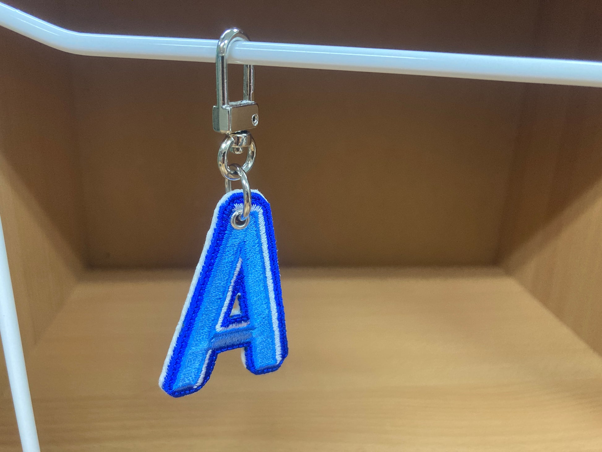Tiny Treasures Seoul - Embroidered Initial A Bag Charm 6