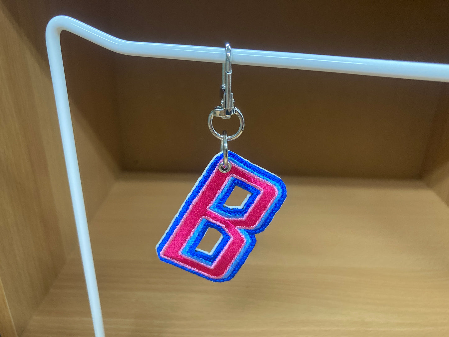Tiny Treasures Seoul - Embroidered Initial B Bag Charm