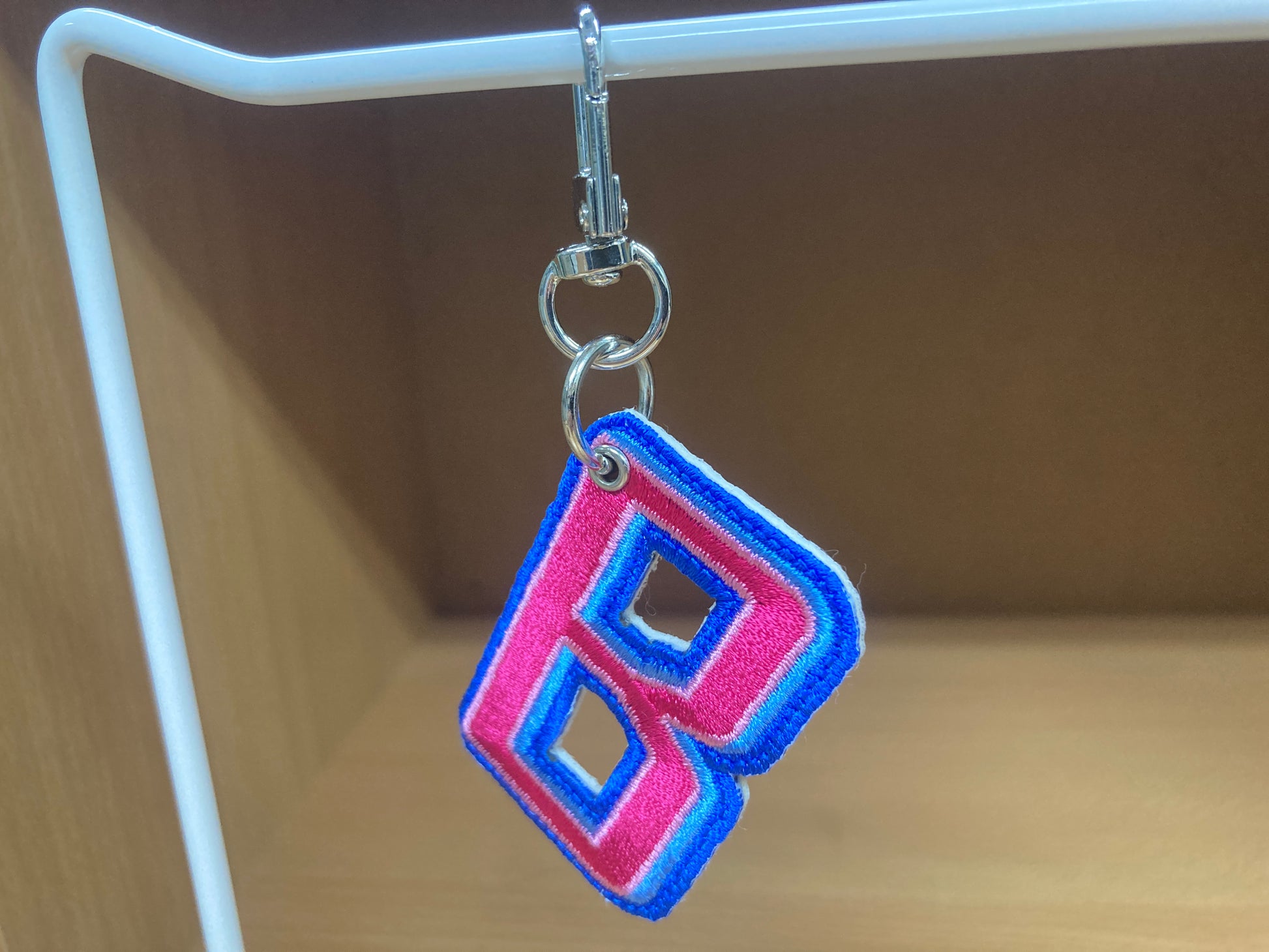 Tiny Treasures Seoul - Embroidered Initial B Bag Charm 12