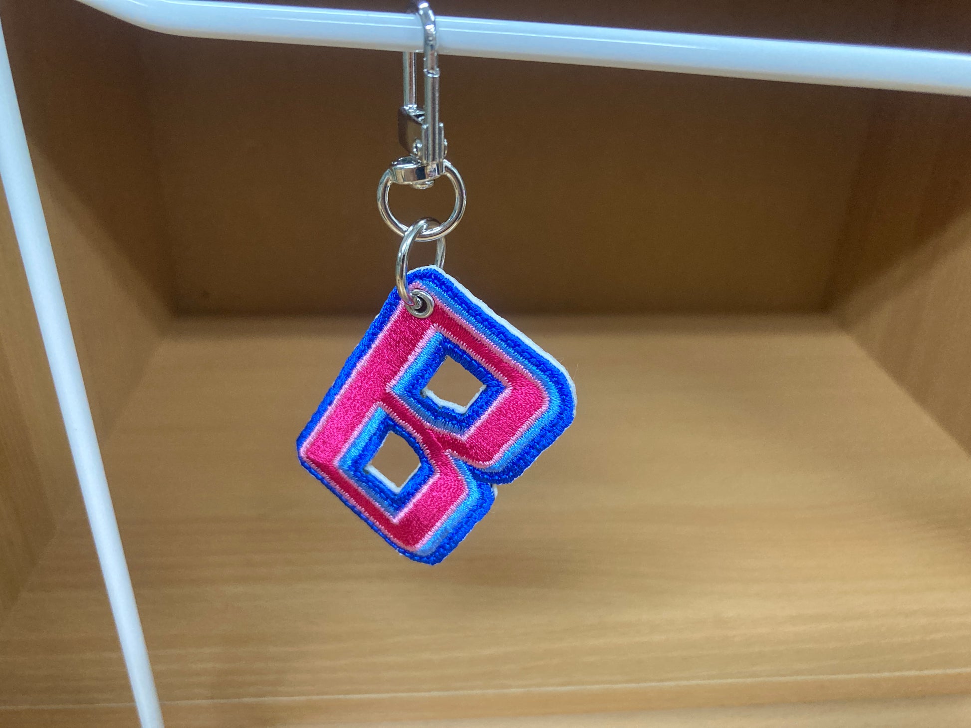 Tiny Treasures Seoul - Embroidered Initial B Bag Charm 13
