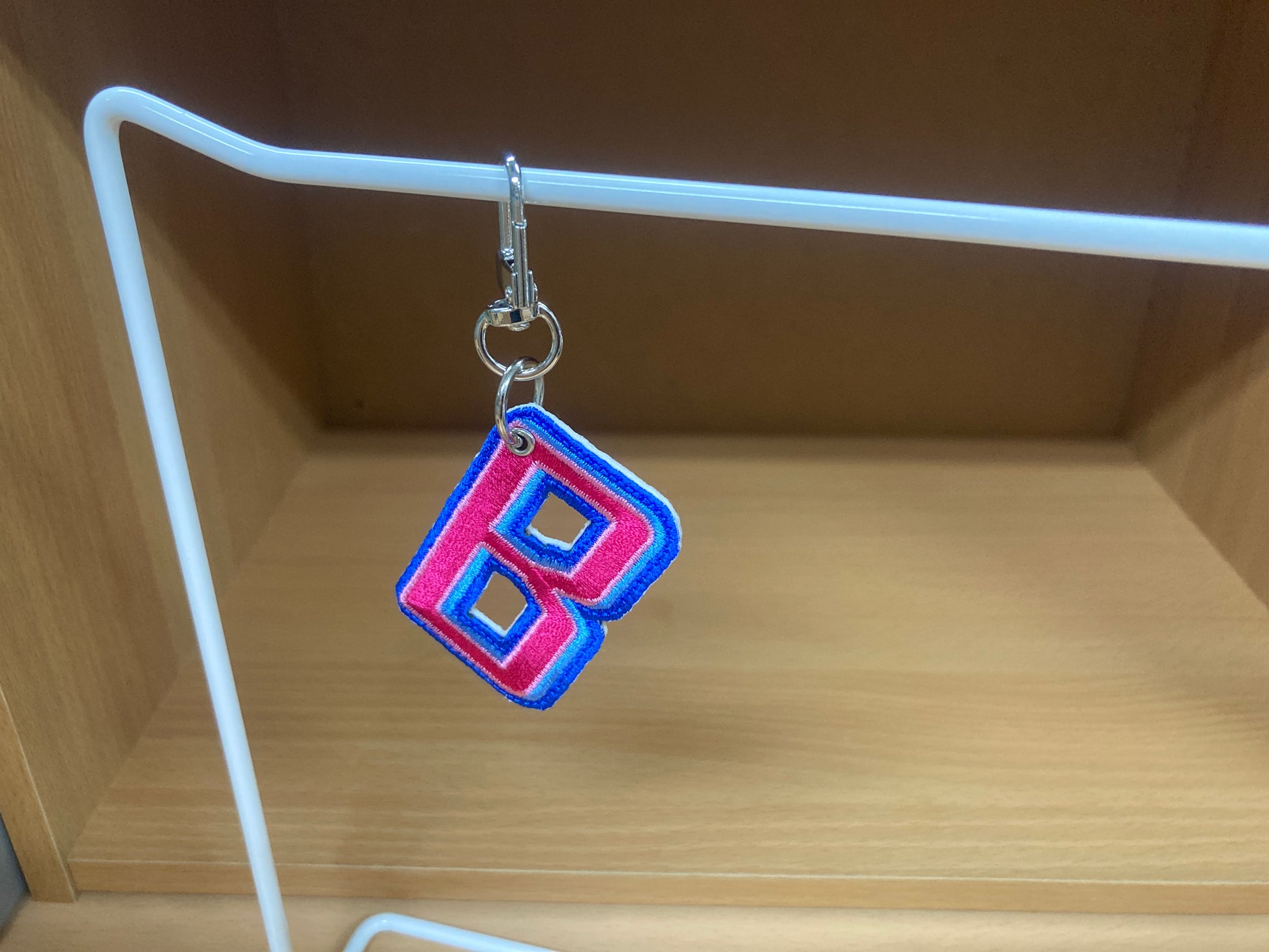 Tiny Treasures Seoul - Embroidered Initial B Bag Charm 2
