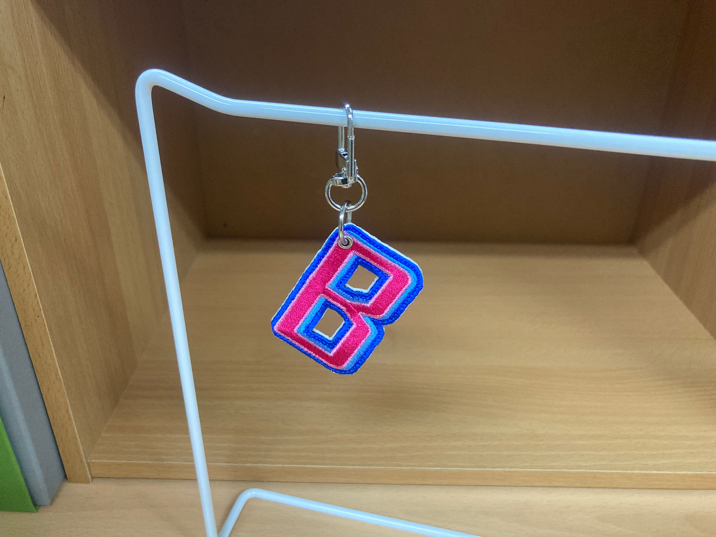 Tiny Treasures Seoul - Embroidered Initial B Bag Charm 3