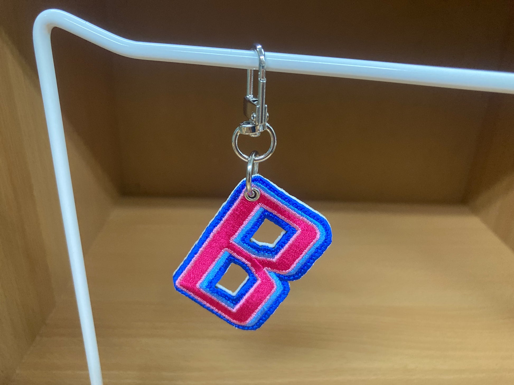 Tiny Treasures Seoul - Embroidered Initial B Bag Charm 4