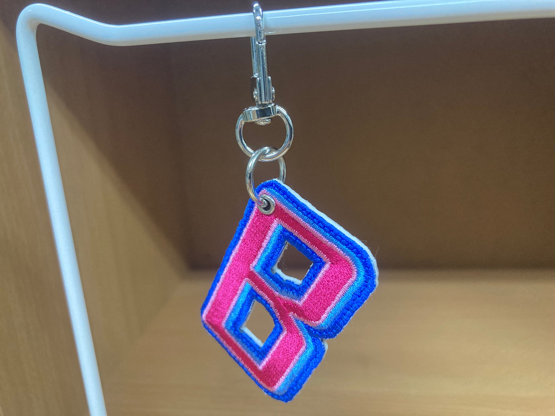 Tiny Treasures Seoul - Embroidered Initial B Bag Charm 6