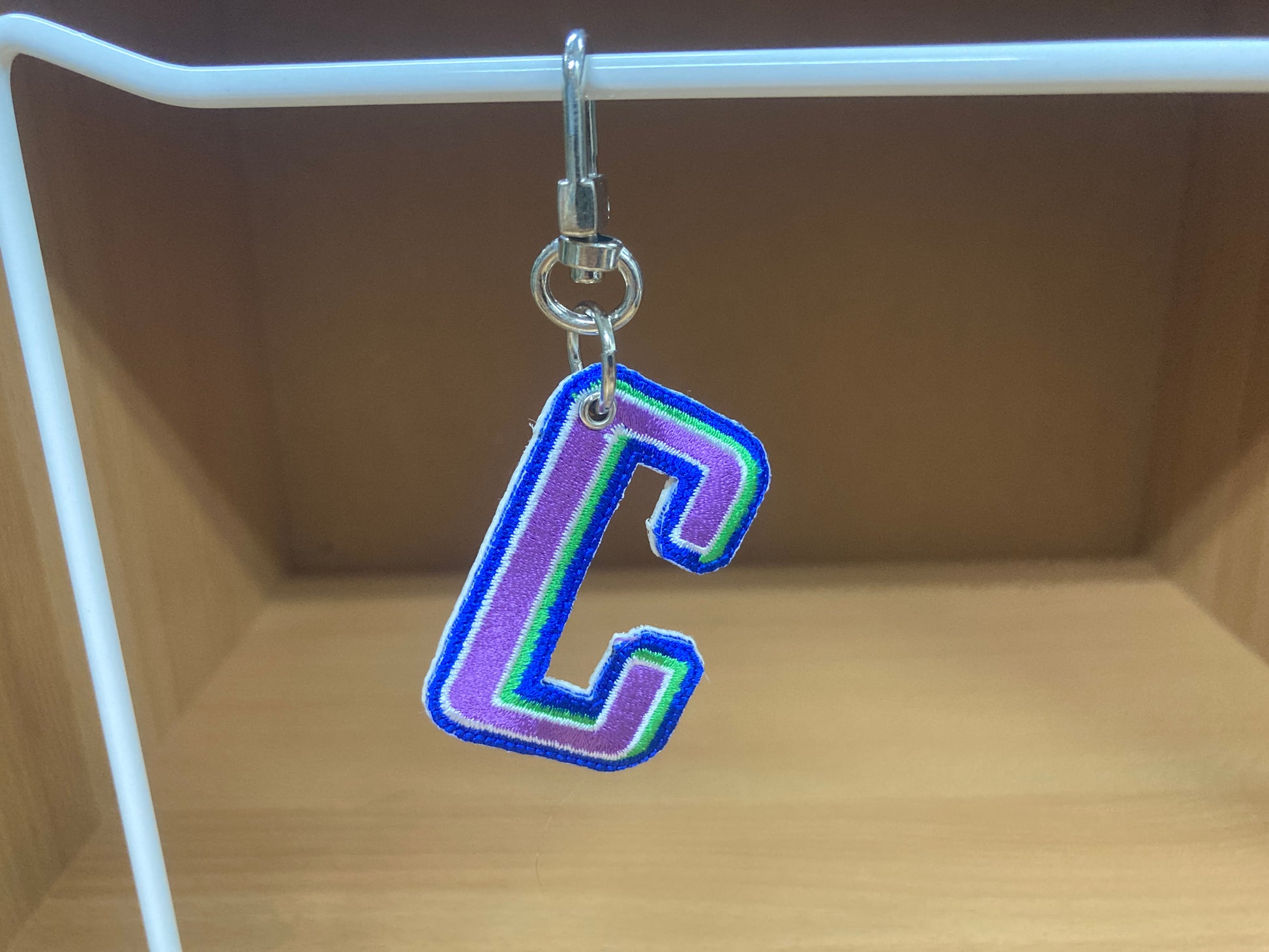 Tiny Treasures Seoul - Embroidered Initial C Bag Charm