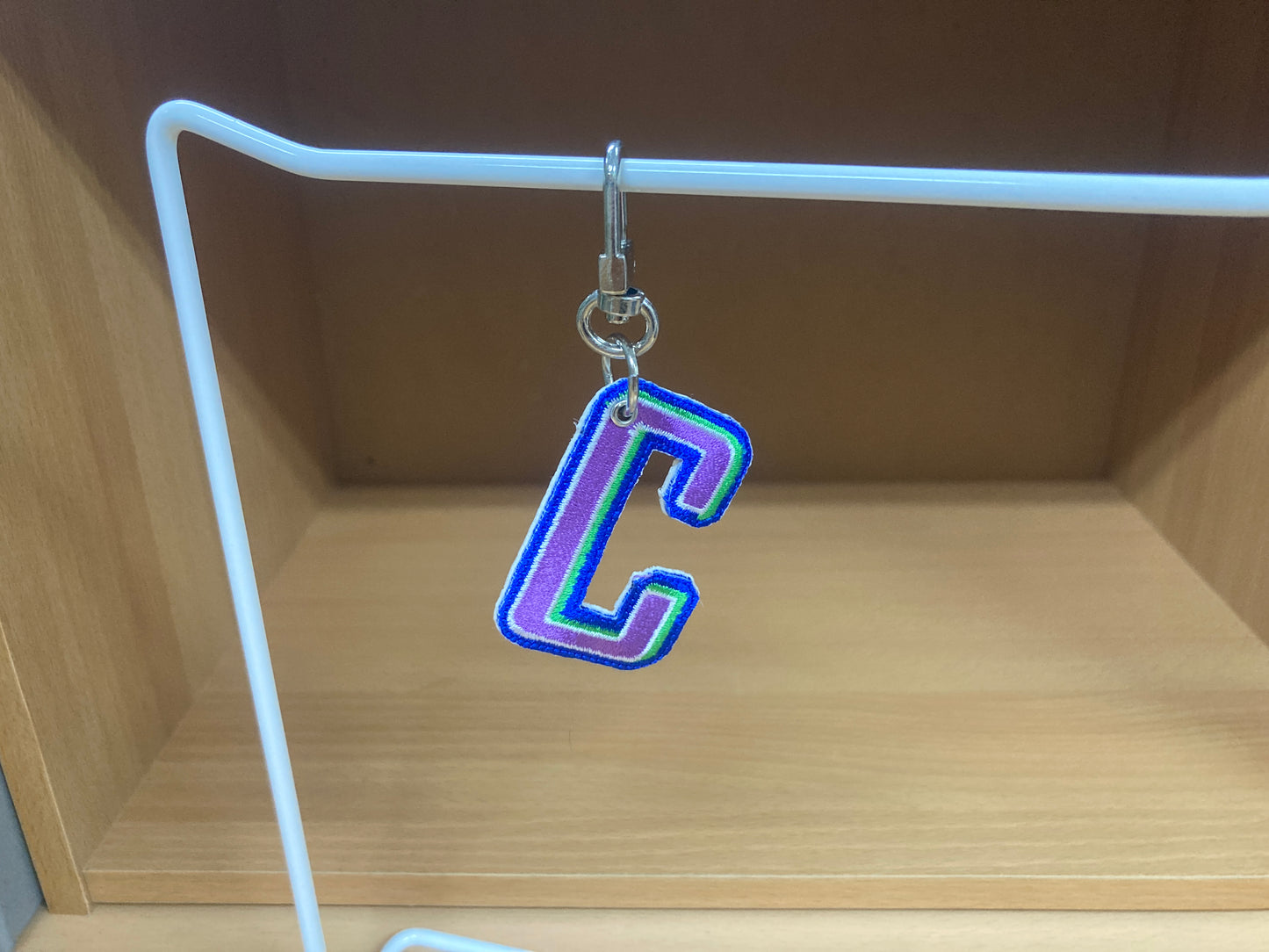 Tiny Treasures Seoul - Embroidered Initial C Bag Charm 11