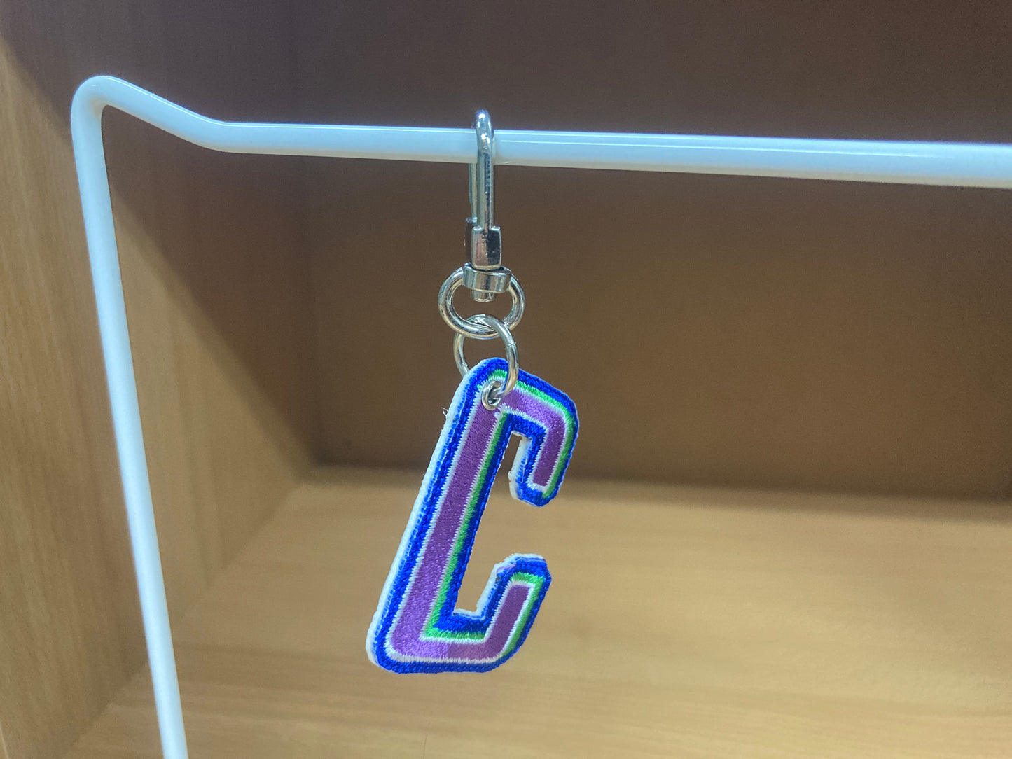 Tiny Treasures Seoul - Embroidered Initial C Bag Charm 5