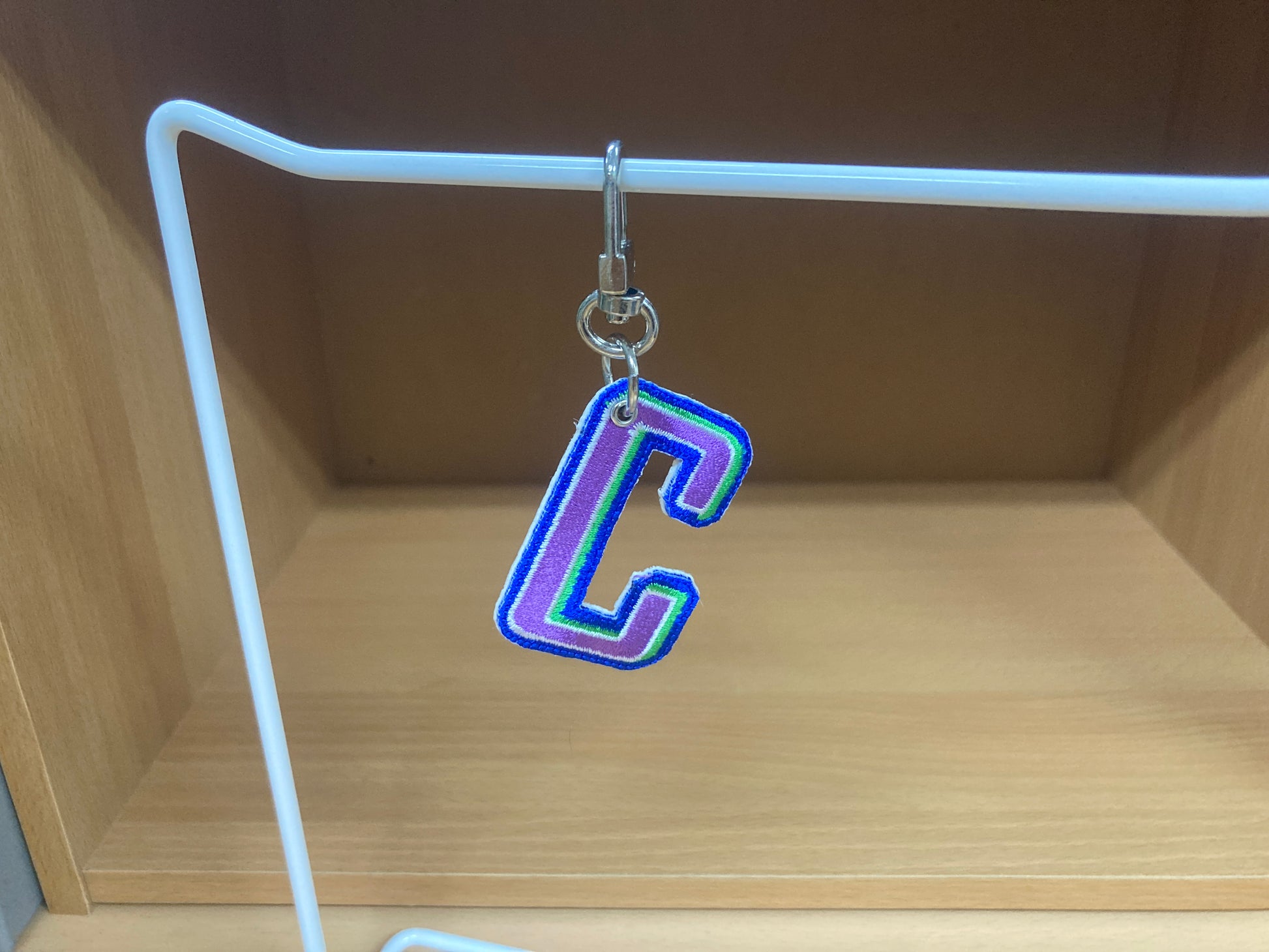 Tiny Treasures Seoul - Embroidered Initial C Bag Charm 6