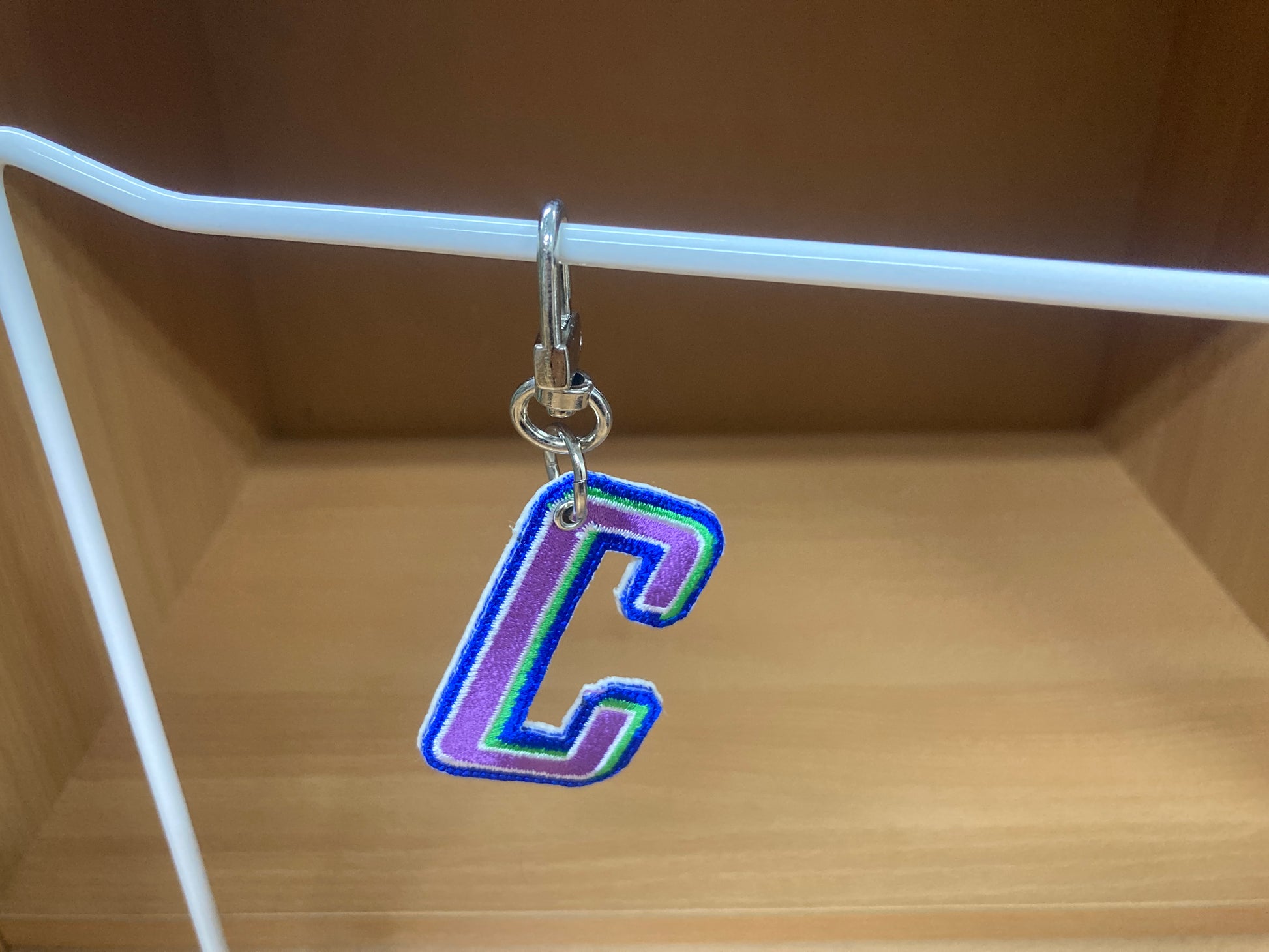 Tiny Treasures Seoul - Embroidered Initial C Bag Charm 7