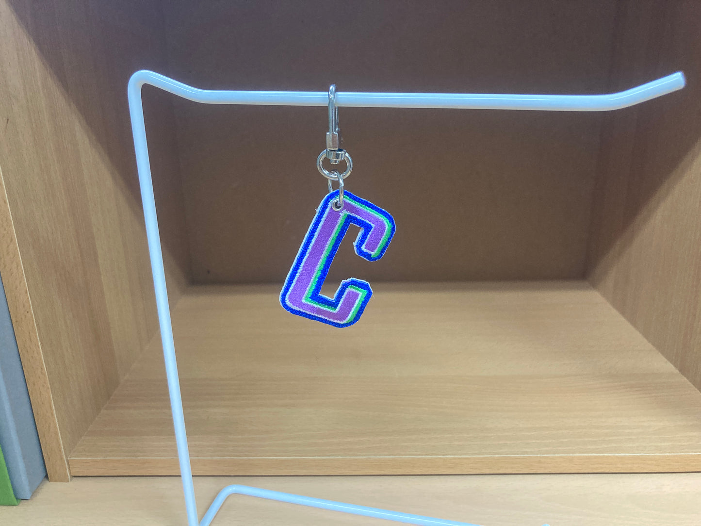 Tiny Treasures Seoul - Embroidered Initial C Bag Charm 9