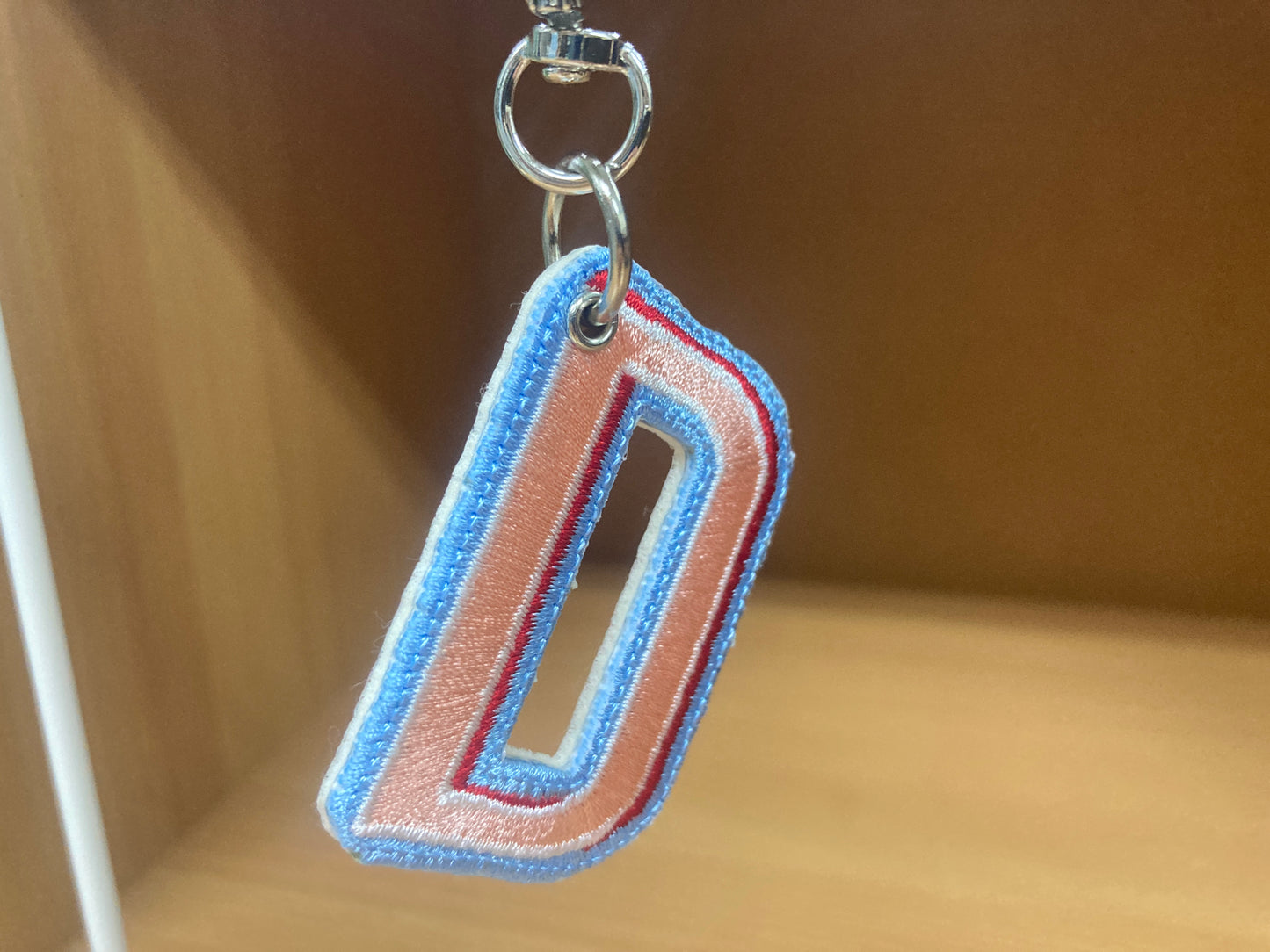 Tiny Treasures Seoul - Embroidered Initial D Bag Charm 2
