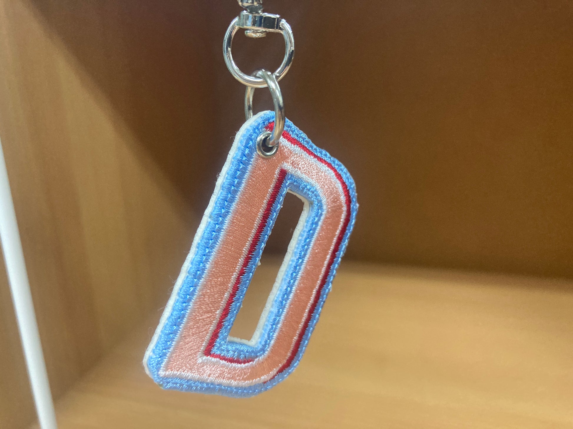 Tiny Treasures Seoul - Embroidered Initial D Bag Charm 2