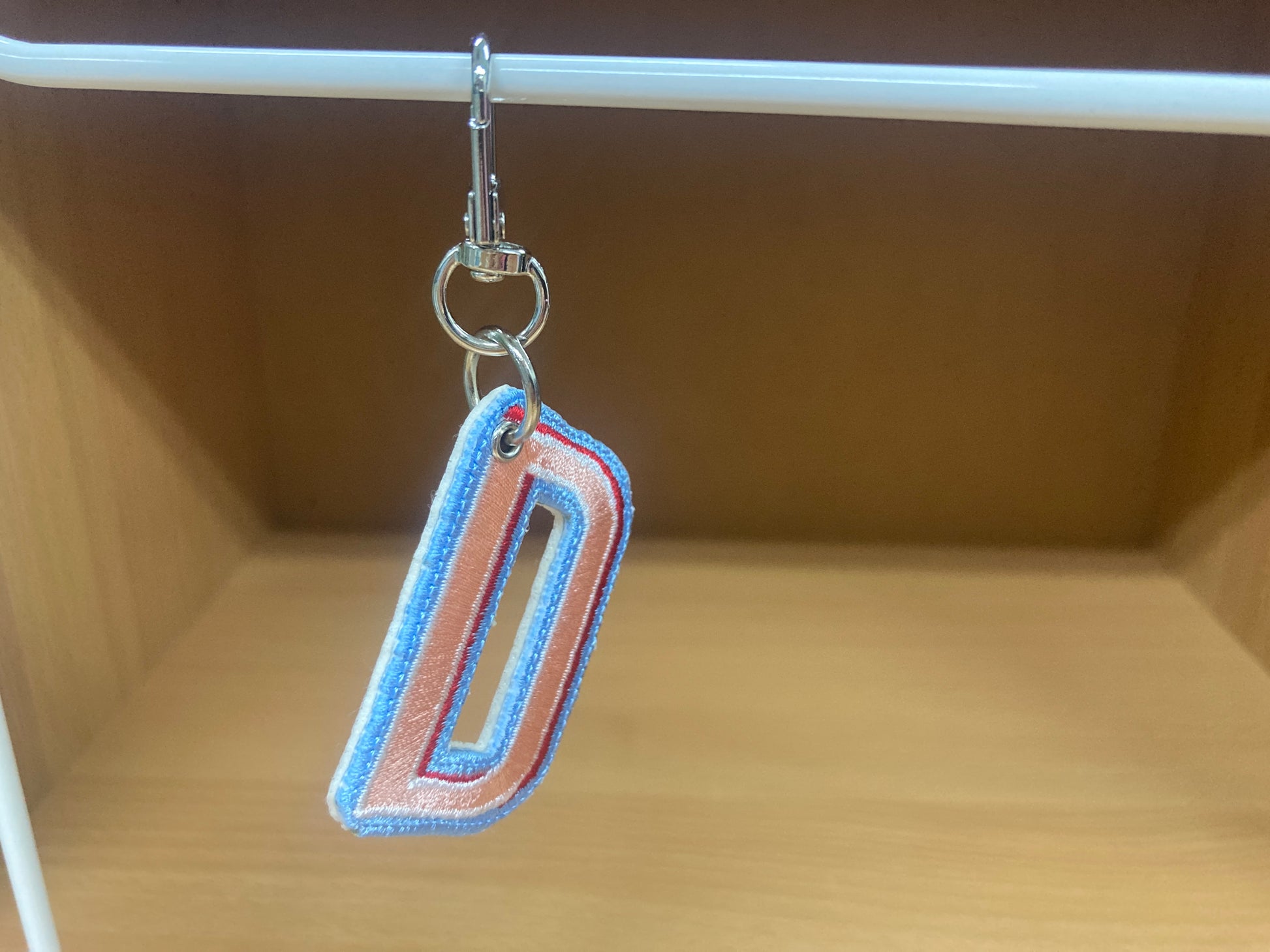 Tiny Treasures Seoul - Embroidered Initial D Bag Charm 3