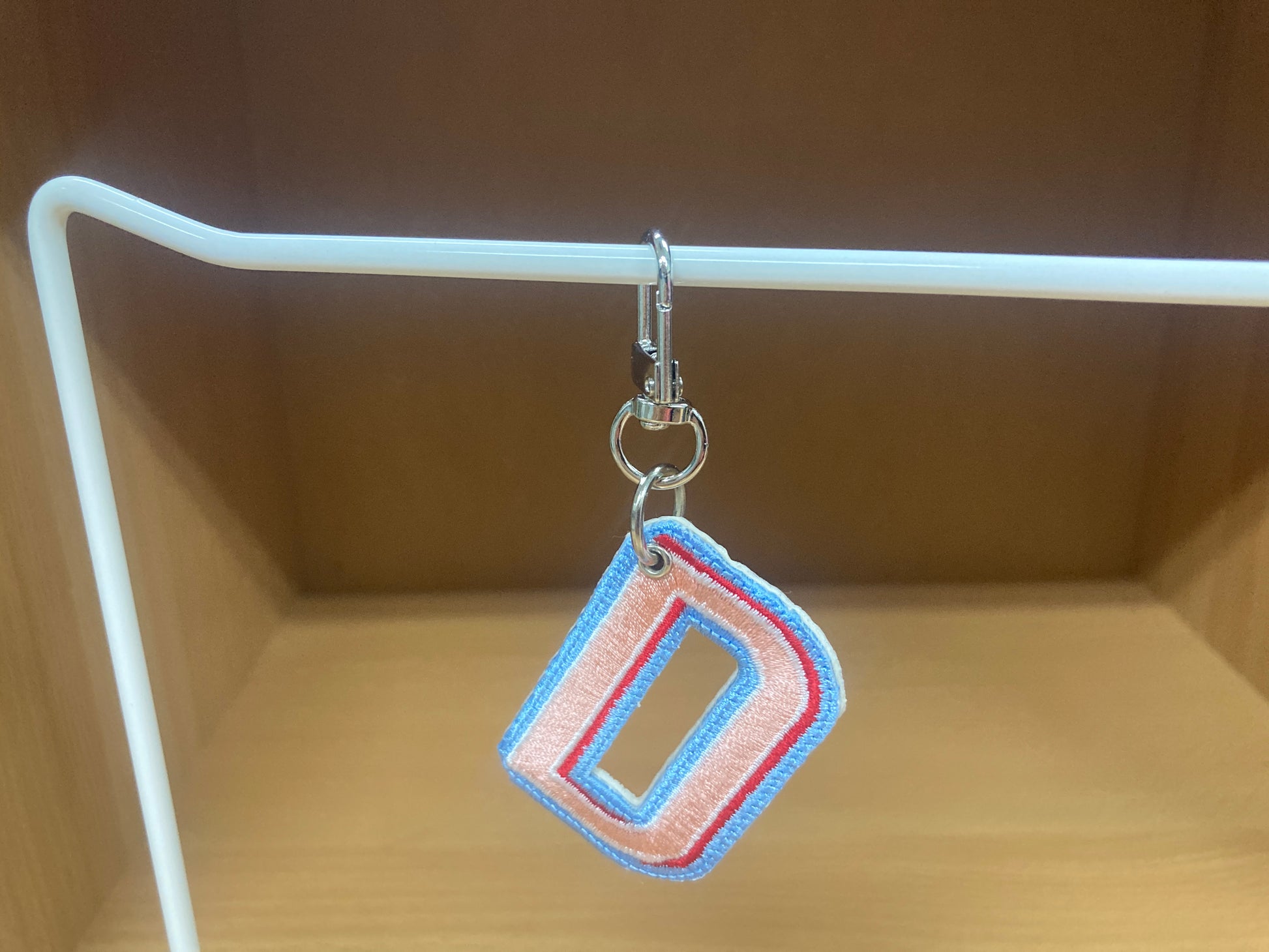 Tiny Treasures Seoul - Embroidered Initial D Bag Charm 4