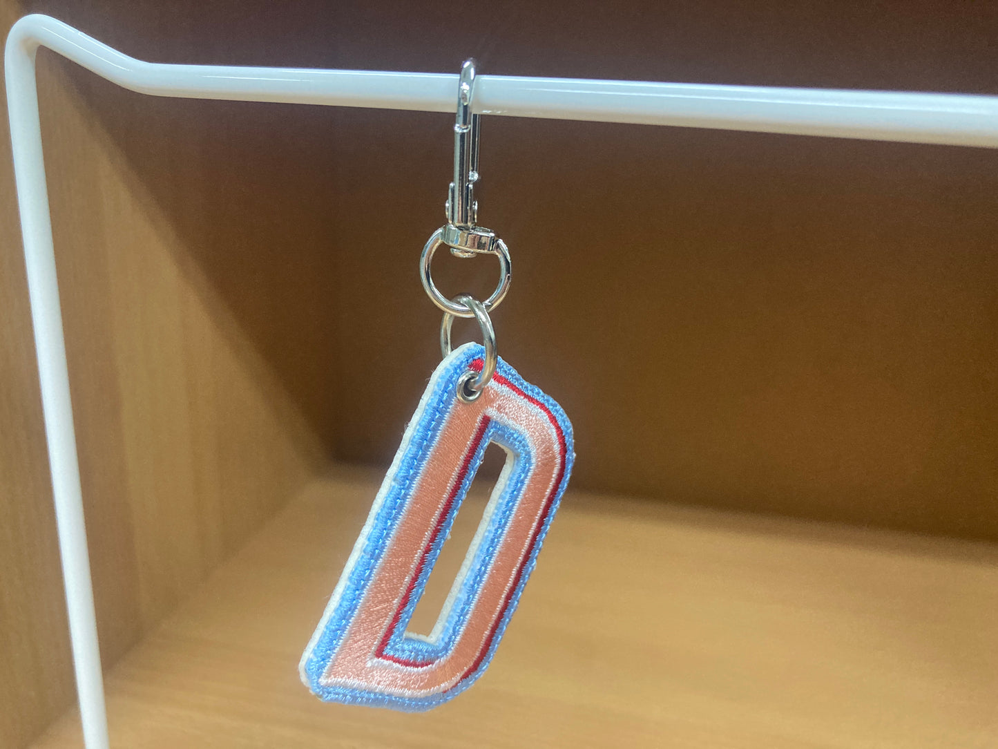 Tiny Treasures Seoul - Embroidered Initial D Bag Charm 5