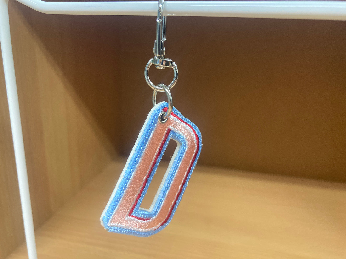 Tiny Treasures Seoul - Embroidered Initial D Bag Charm 6