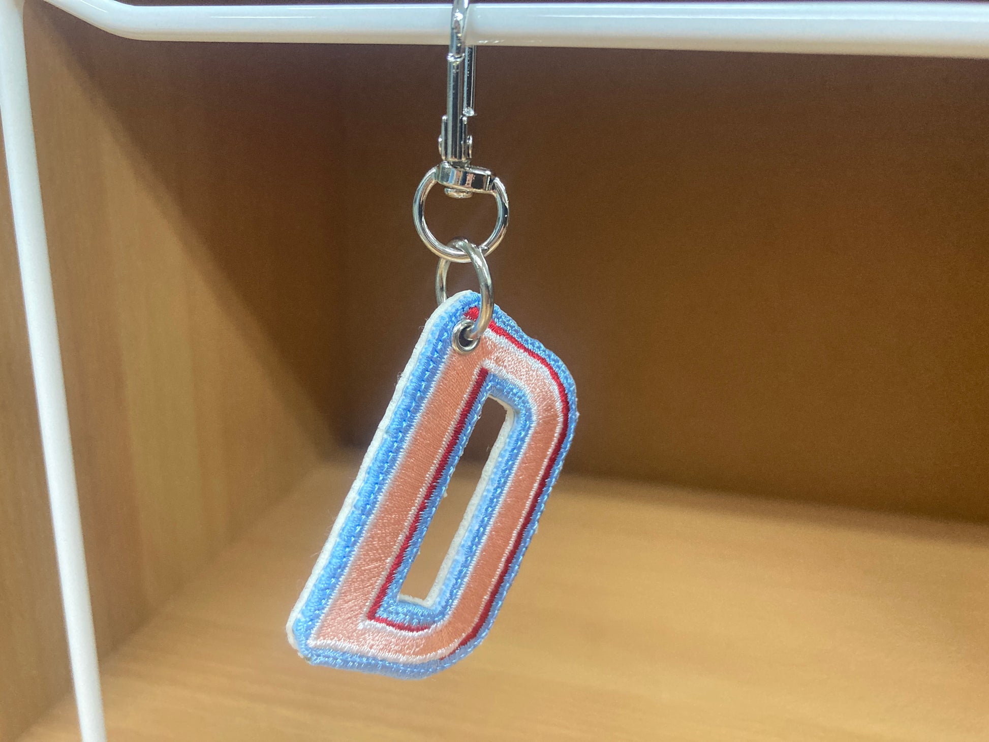 Tiny Treasures Seoul - Embroidered Initial D Bag Charm 6