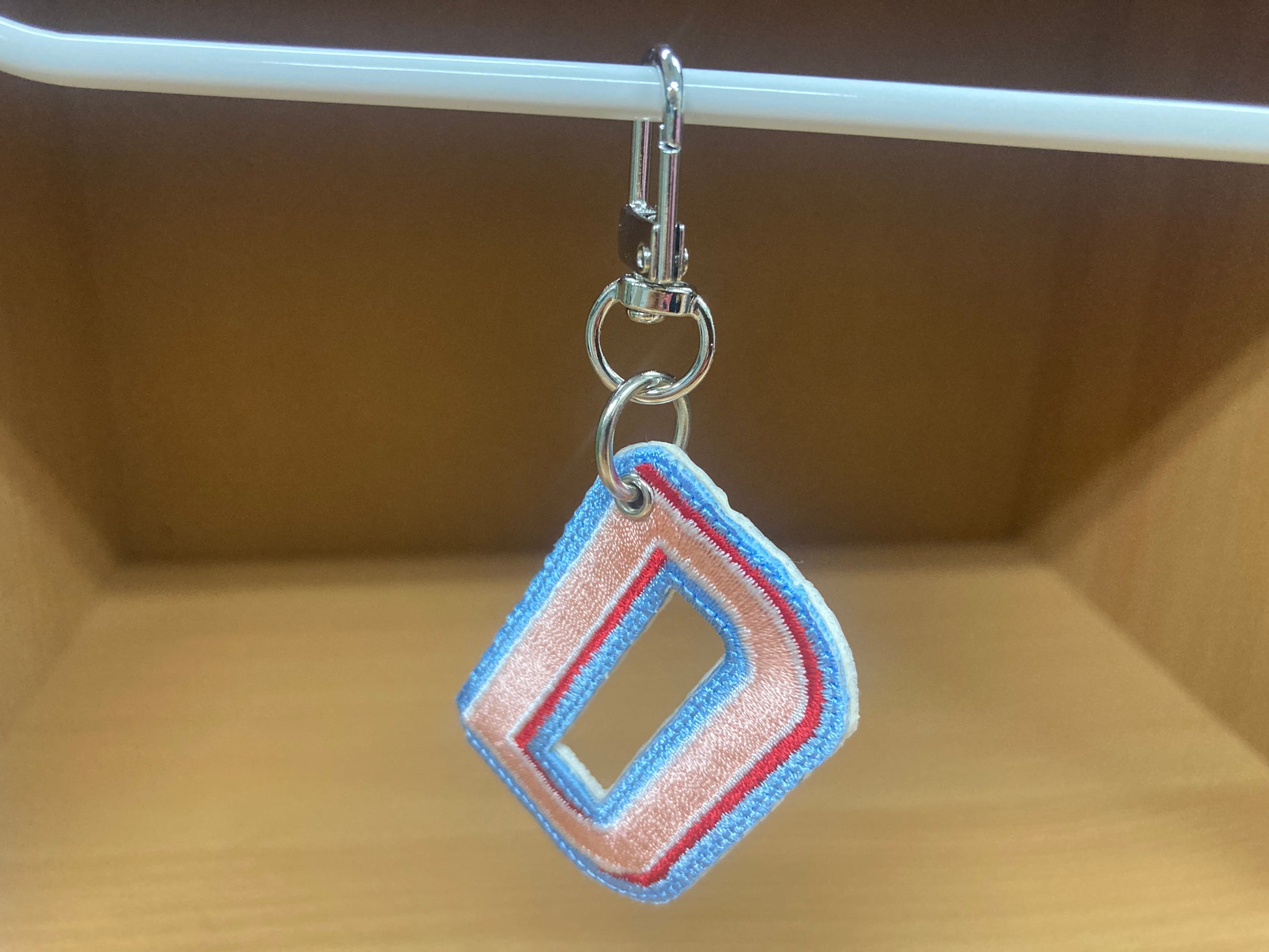 Tiny Treasures Seoul - Embroidered Initial D Bag Charm 7