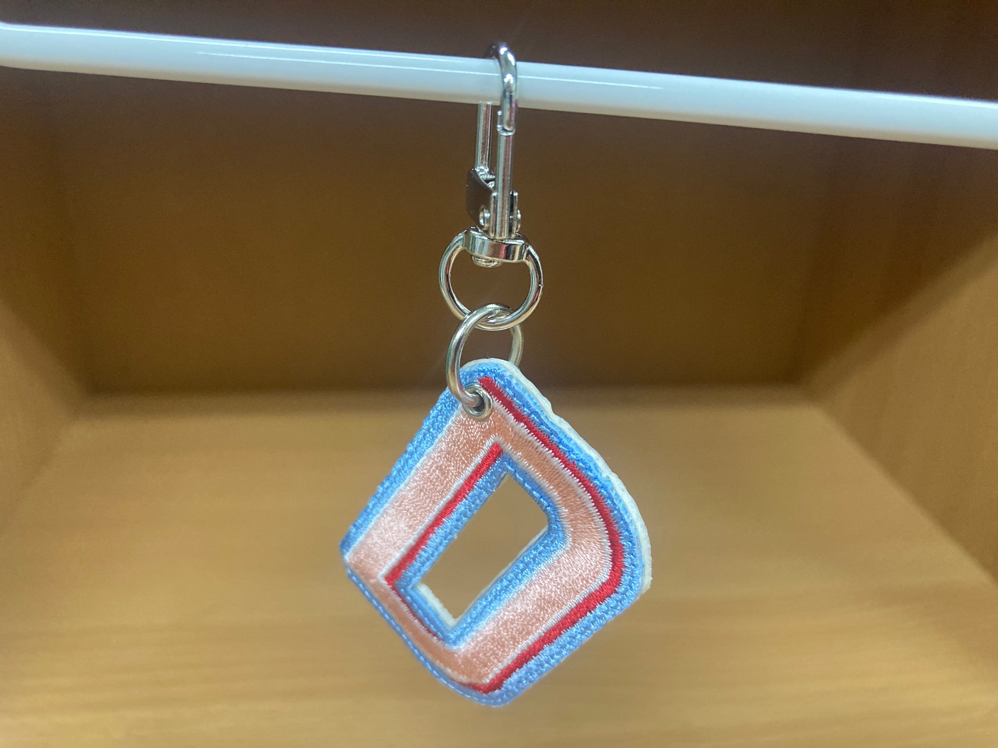 Tiny Treasures Seoul - Embroidered Initial D Bag Charm 8
