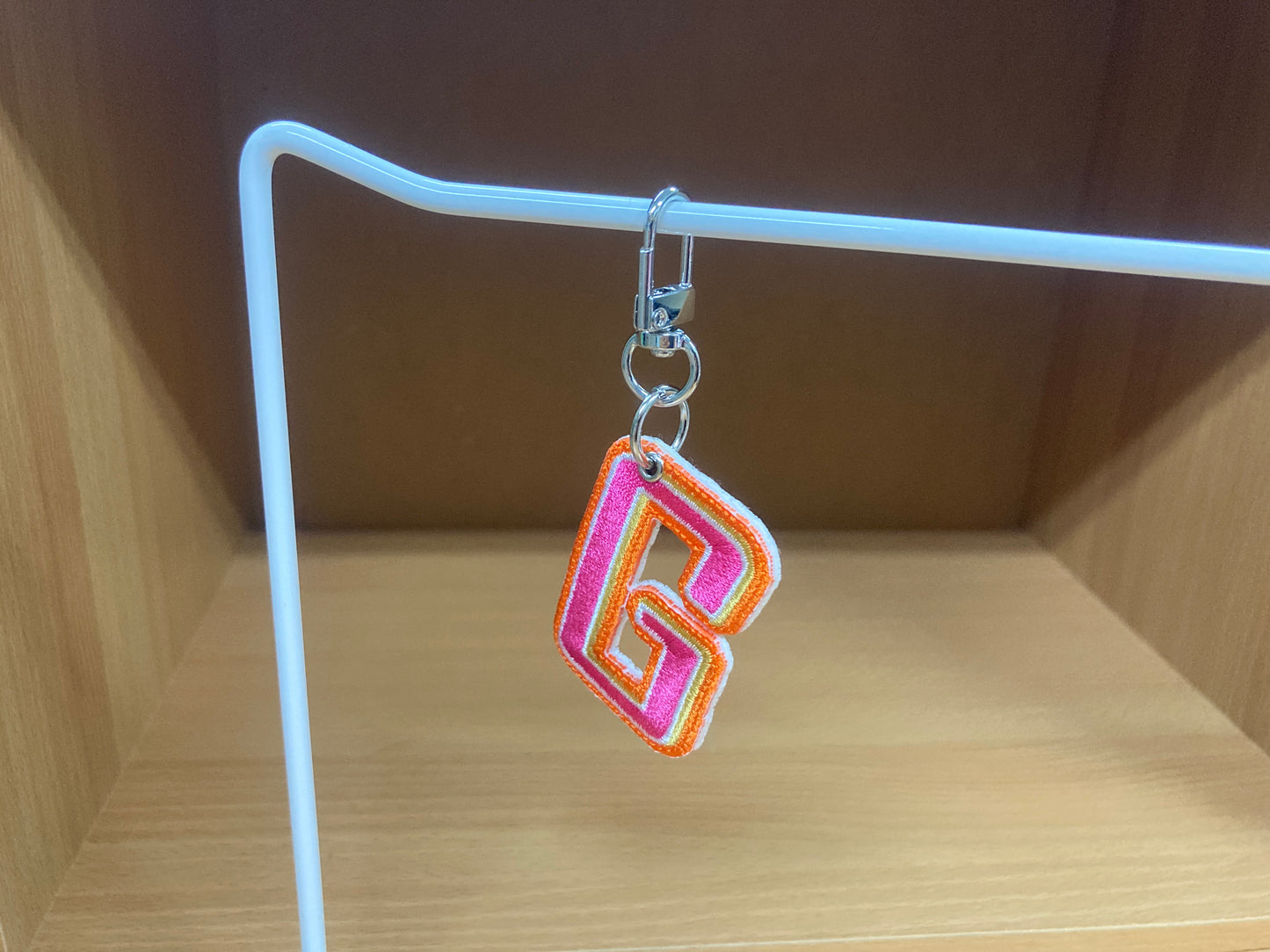 Tiny Treasures Seoul - Embroidered Initial G Bag Charm 4