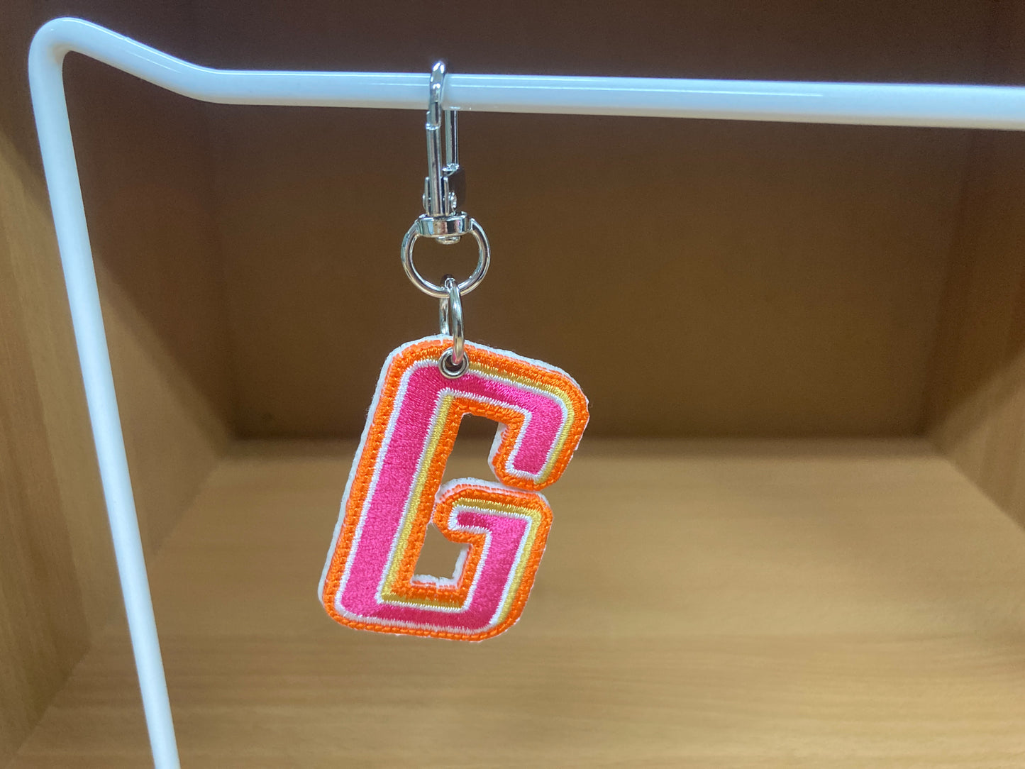 Tiny Treasures Seoul - Embroidered Initial G Bag Charm 5