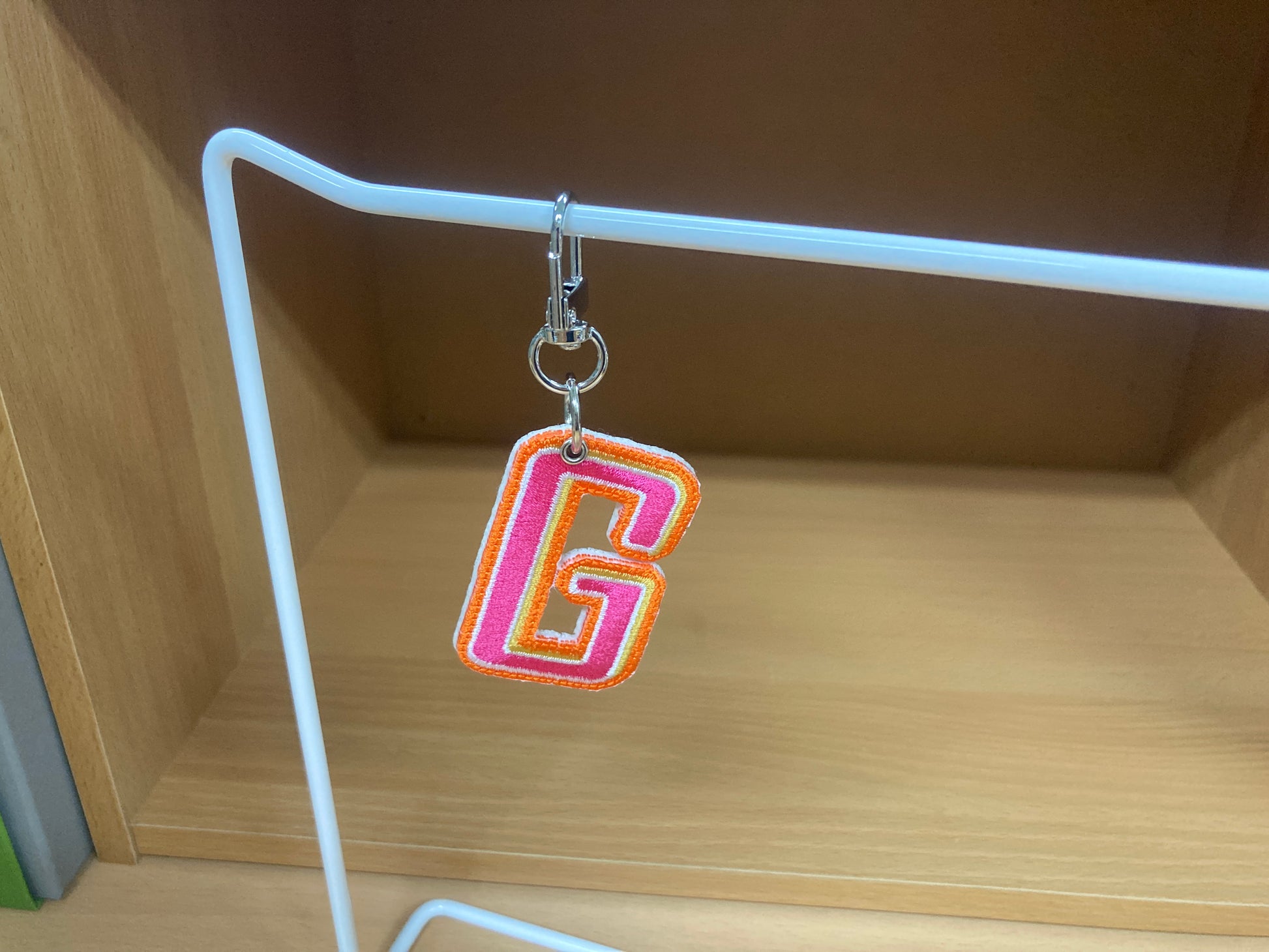 Tiny Treasures Seoul - Embroidered Initial G Bag Charm 6