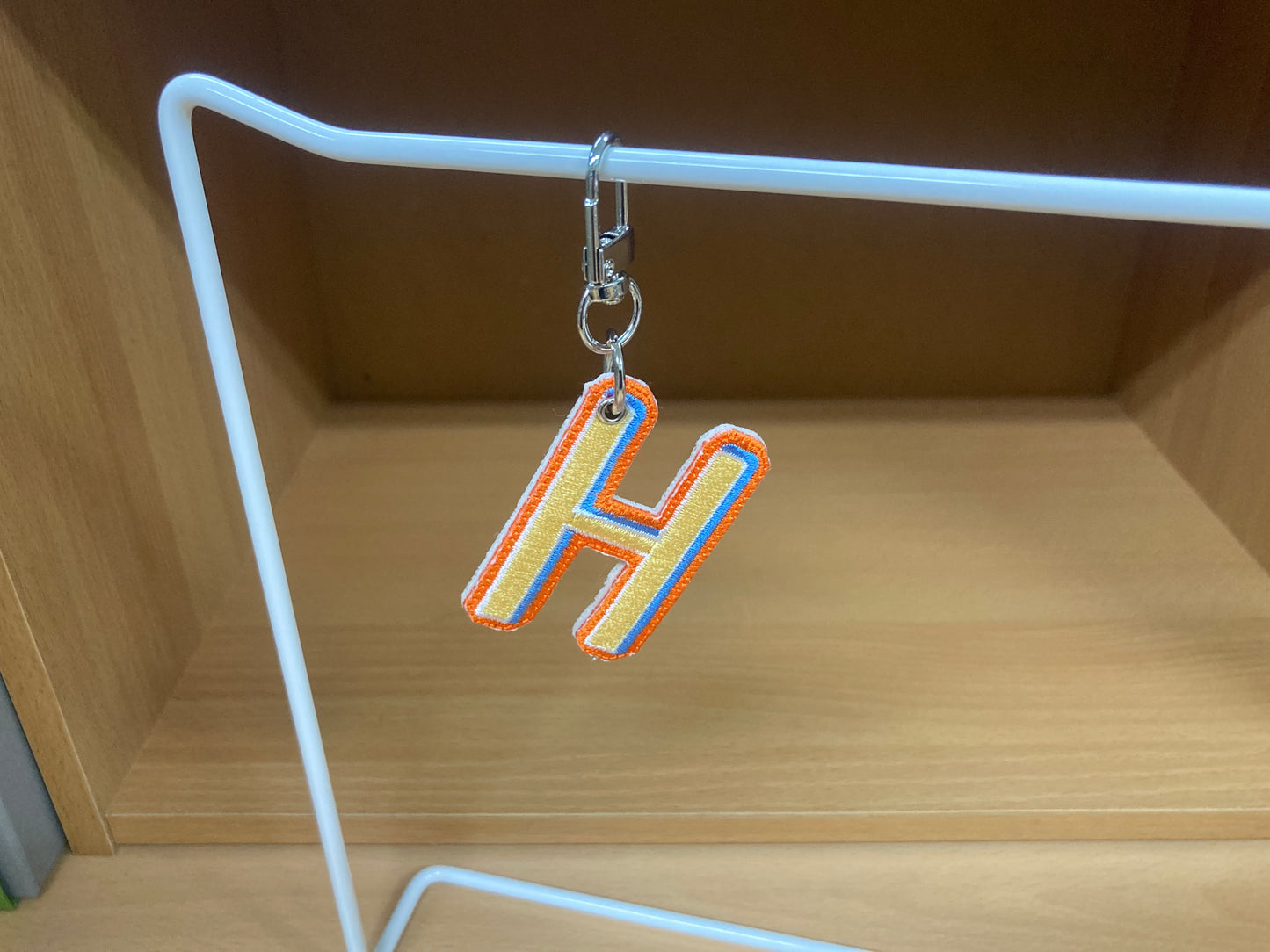 Tiny Treasures Seoul - Embroidered Initial H Bag Charm 5