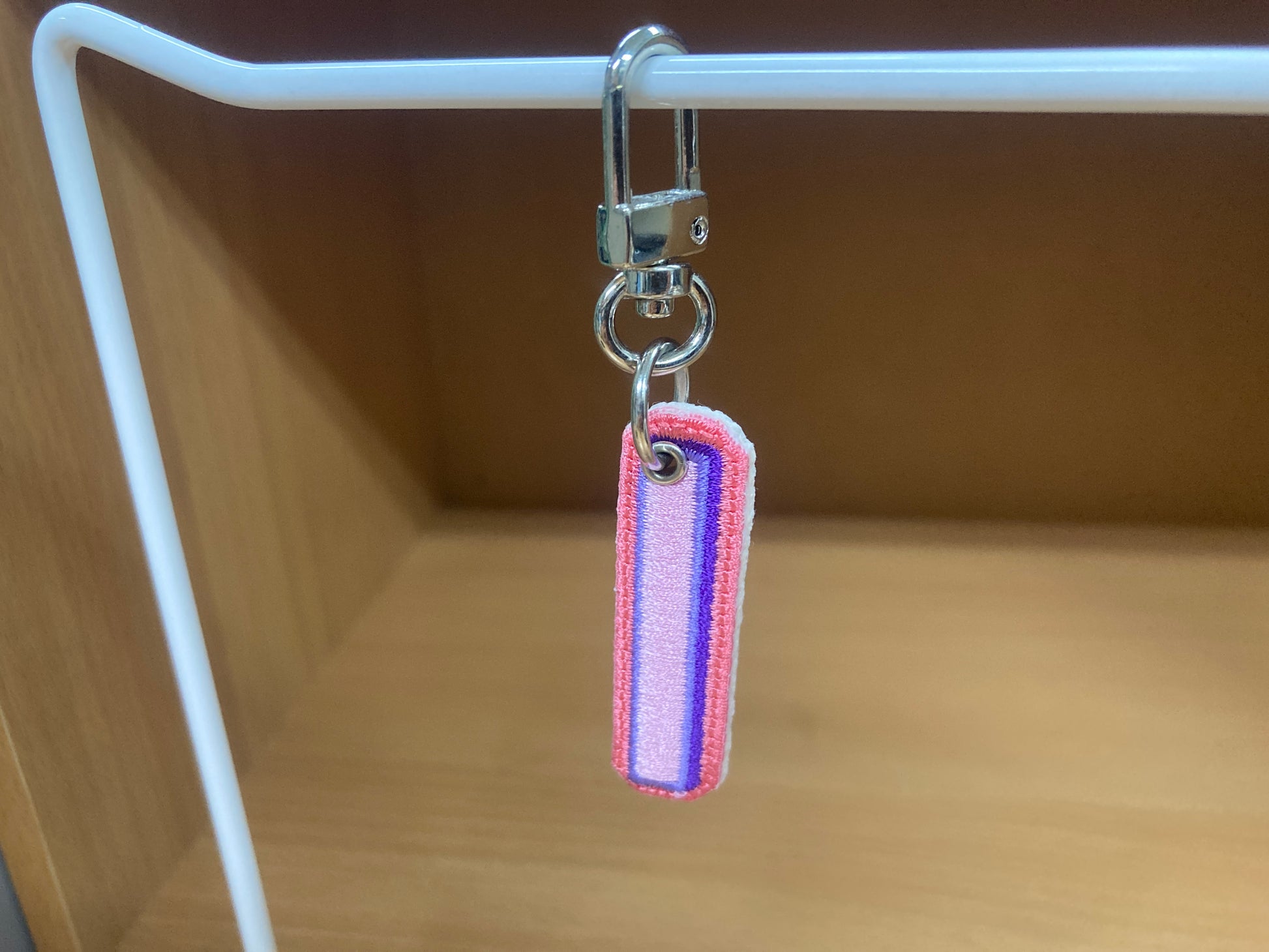 Tiny Treasures Seoul - Embroidered Initial I Bag Charm 4