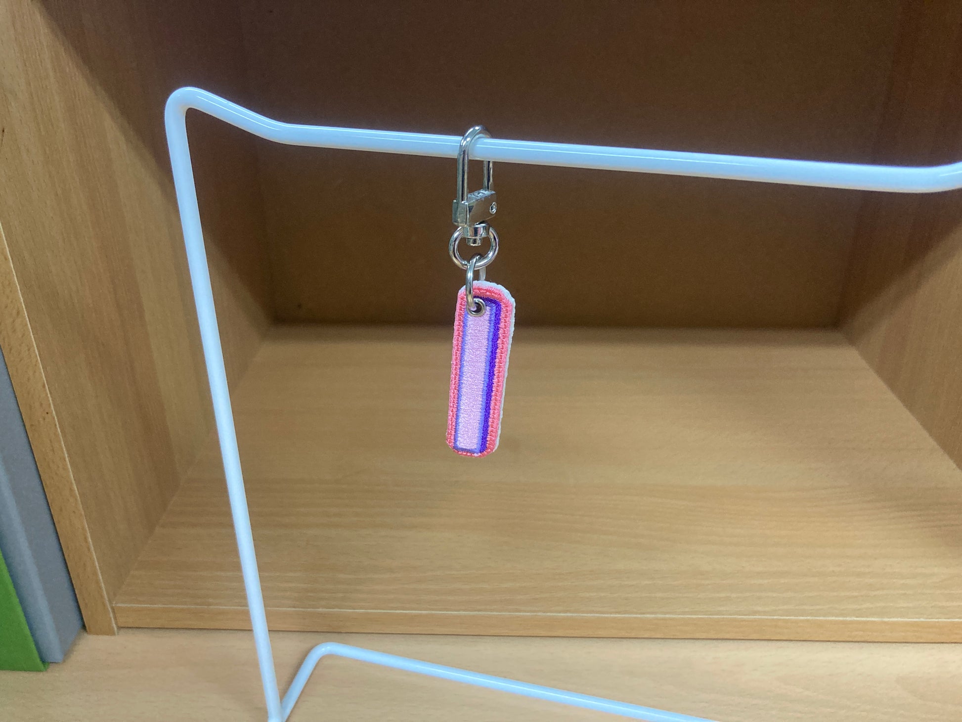 Tiny Treasures Seoul - Embroidered Initial I Bag Charm 6