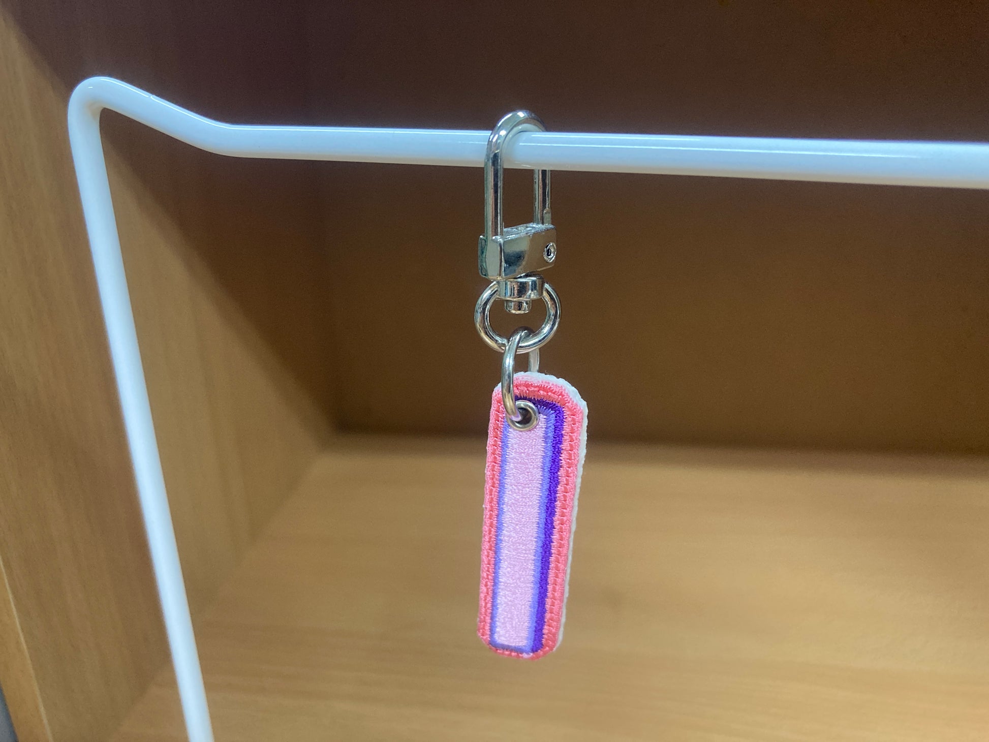 Tiny Treasures Seoul - Embroidered Initial I Bag Charm 8