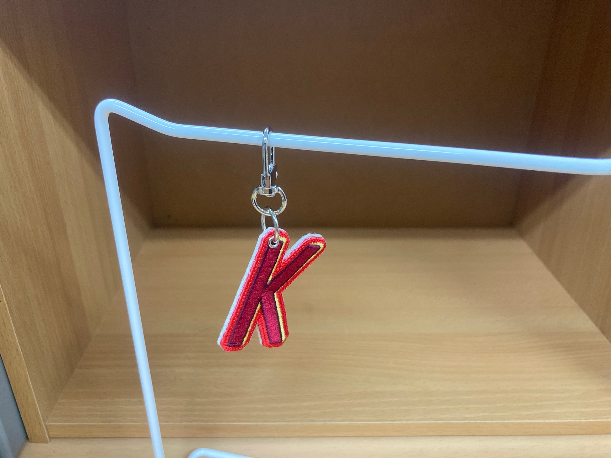 Tiny Treasures Seoul - Embroidered Initial K Bag Charm 7