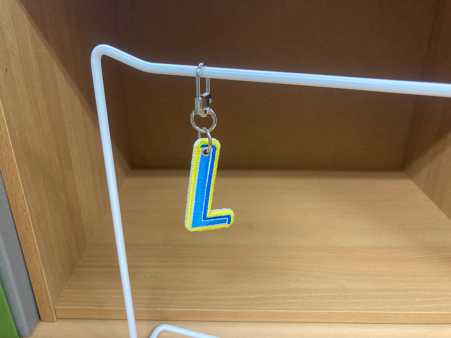 Tiny Treasures Seoul - Embroidered Initial L Bag Charm 6