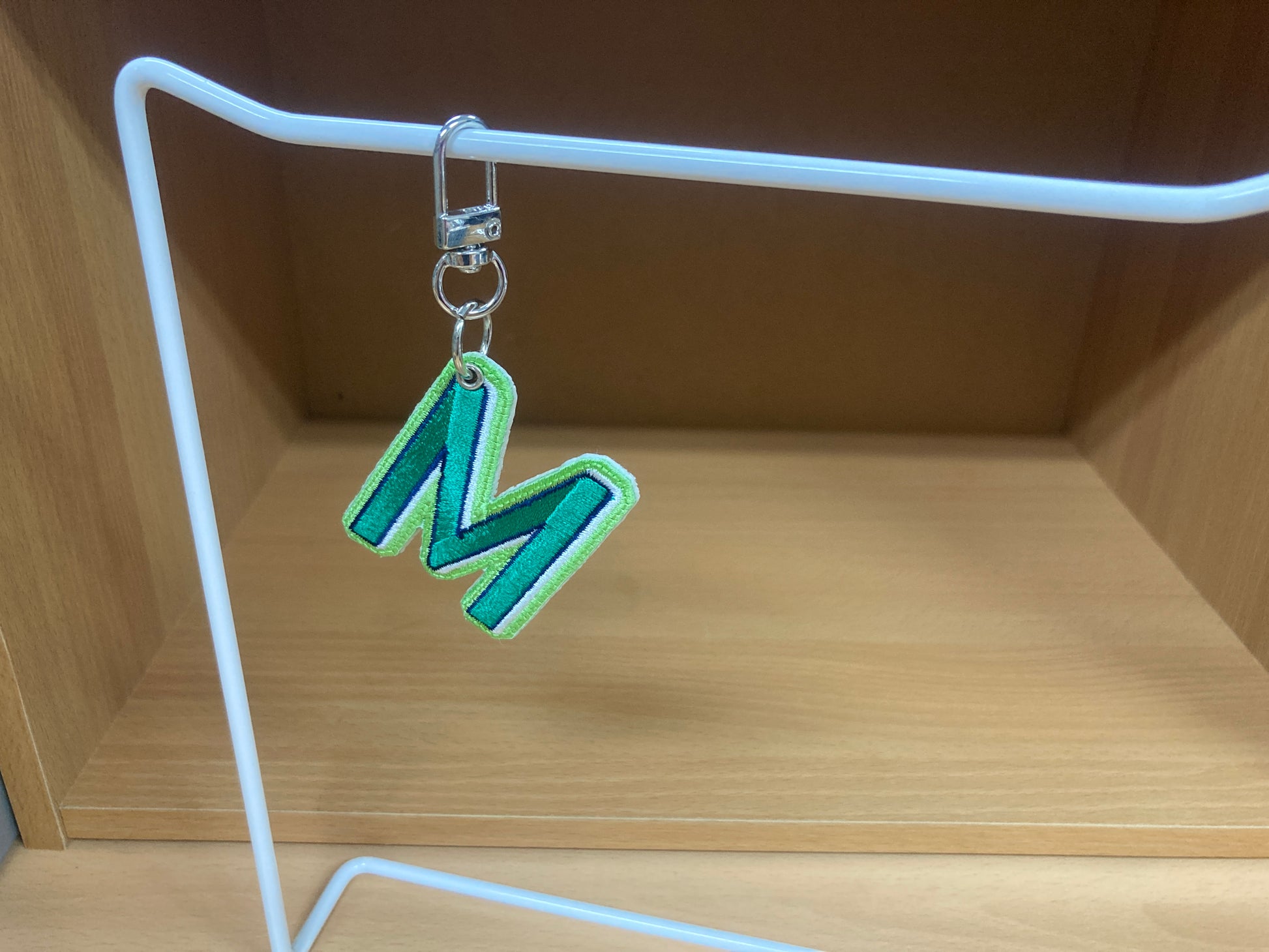 Tiny Treasures Seoul - Embroidered Initial M Bag Charm 2