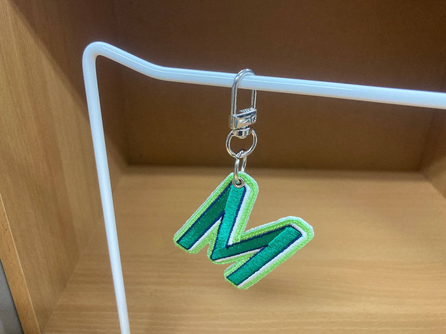 Tiny Treasures Seoul - Embroidered Initial M Bag Charm 4