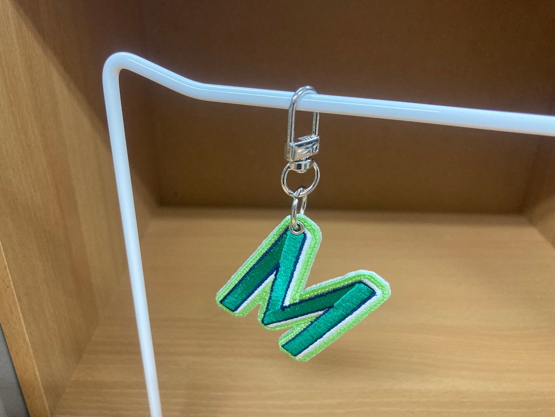 Tiny Treasures Seoul - Embroidered Initial M Bag Charm 5