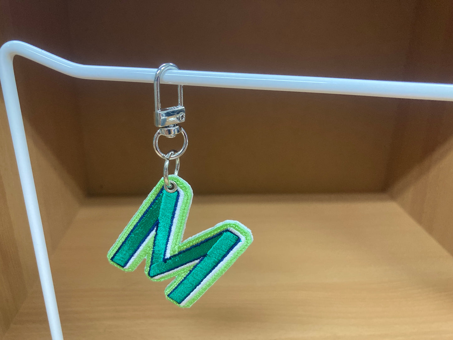 Tiny Treasures Seoul - Embroidered Initial M Bag Charm 6