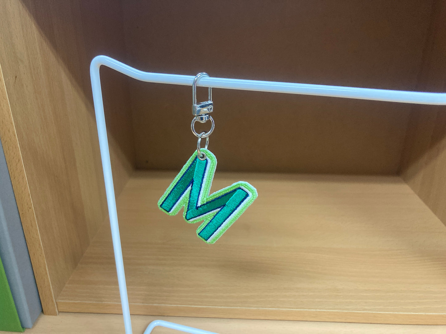 Tiny Treasures Seoul - Embroidered Initial M Bag Charm 7