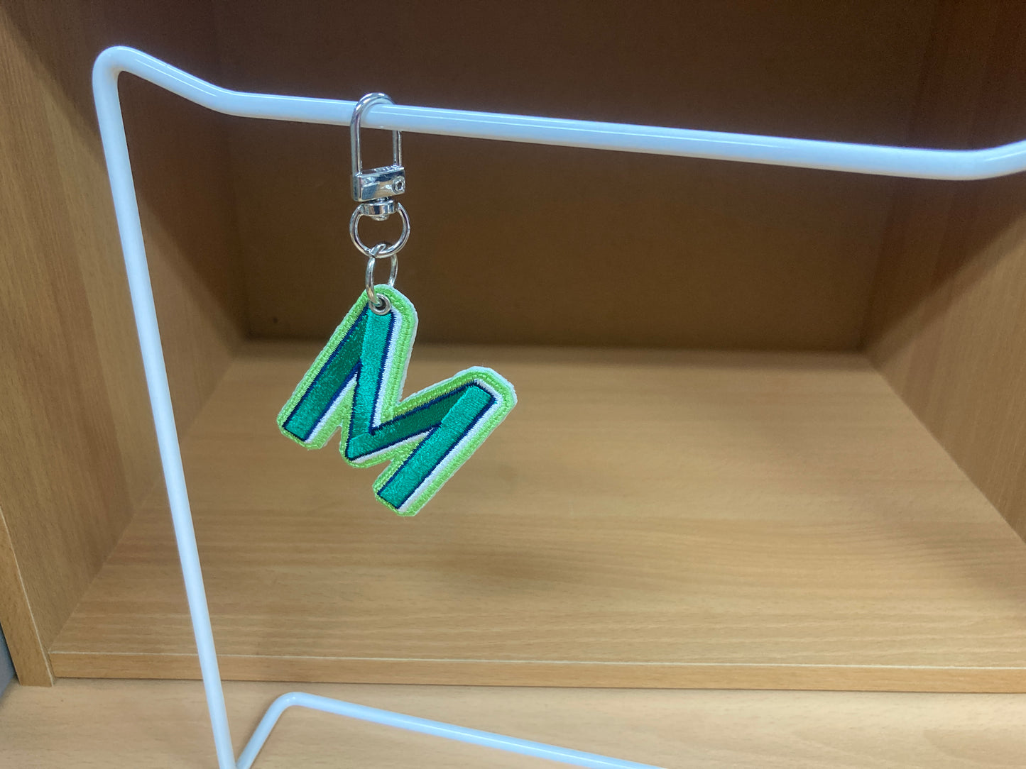Tiny Treasures Seoul - Embroidered Initial M Bag Charm 9