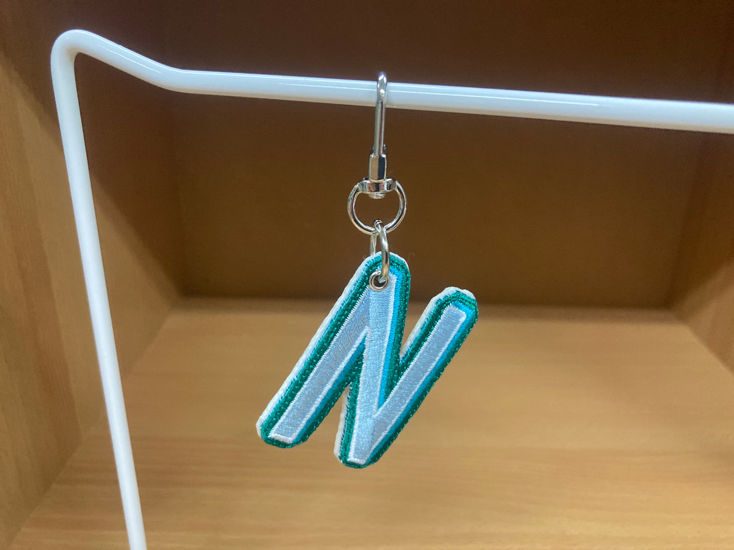 Tiny Treasures Seoul - Embroidered Initial N Bag Charm