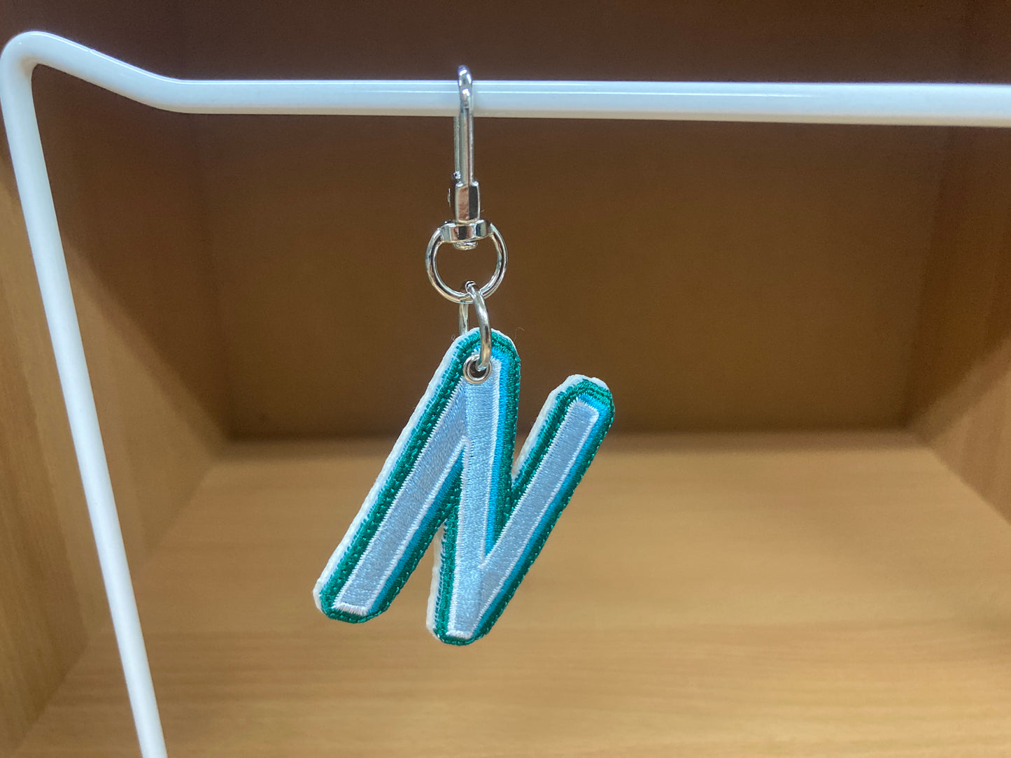 Tiny Treasures Seoul - Embroidered Initial N Bag Charm 11