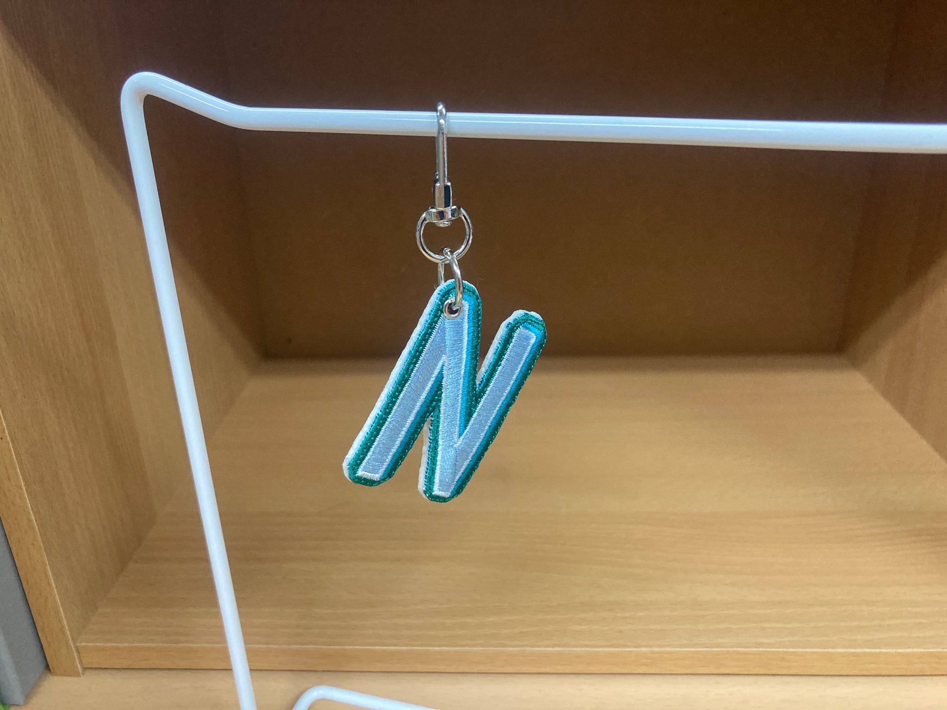 Tiny Treasures Seoul - Embroidered Initial N Bag Charm 3