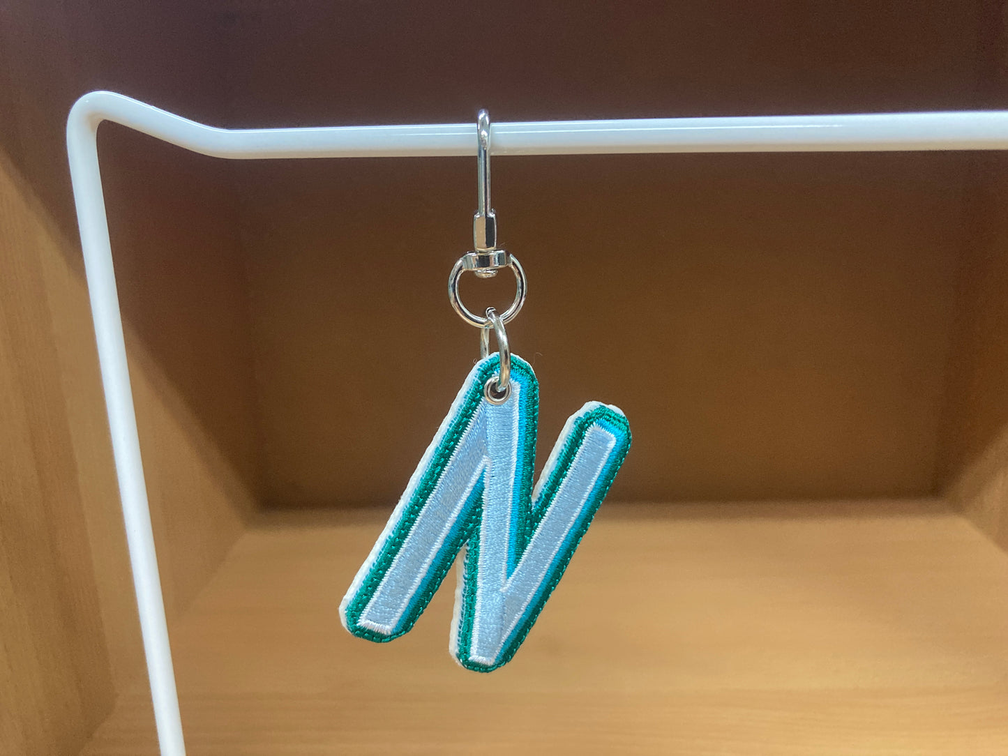 Tiny Treasures Seoul - Embroidered Initial N Bag Charm 4