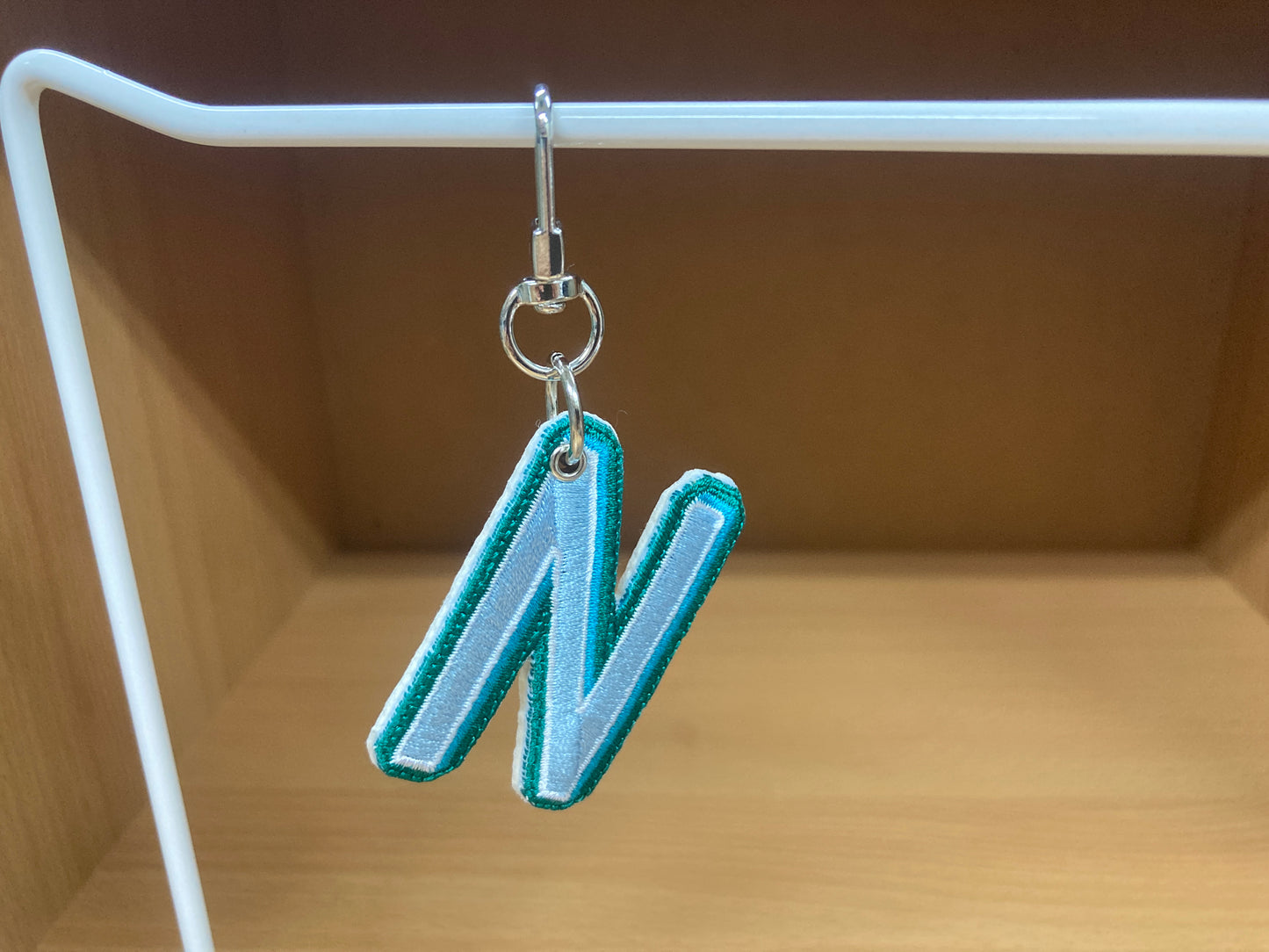 Tiny Treasures Seoul - Embroidered Initial N Bag Charm 9