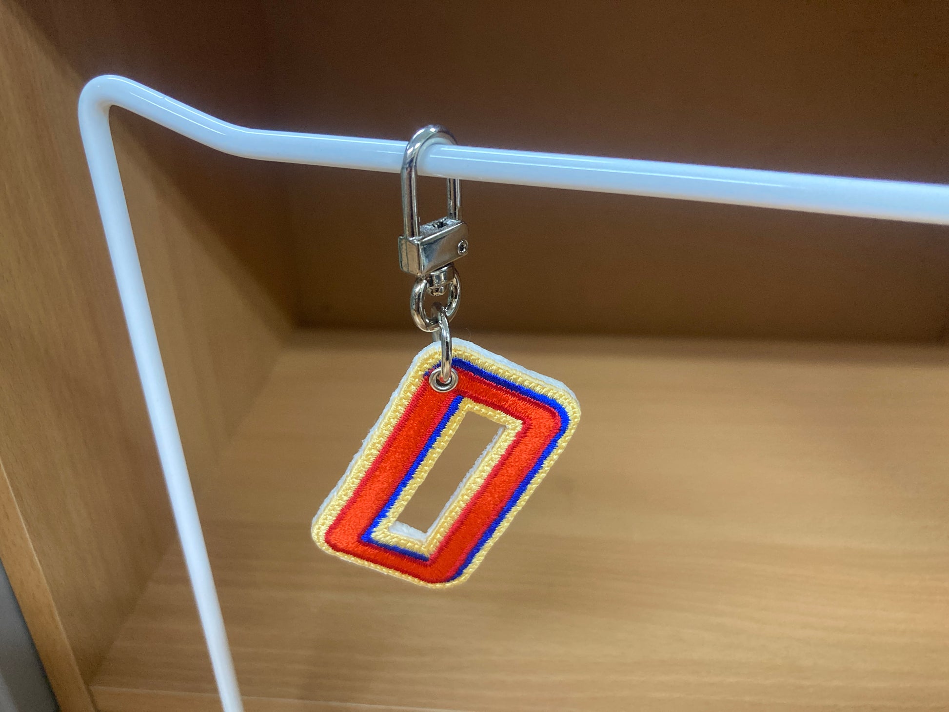 Tiny Treasures Seoul - Embroidered Initial O Bag Charm 4