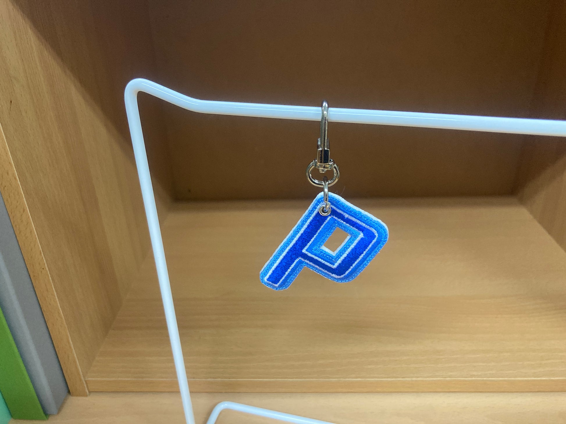 Tiny Treasures Seoul - Embroidered Initial P Bag Charm 4